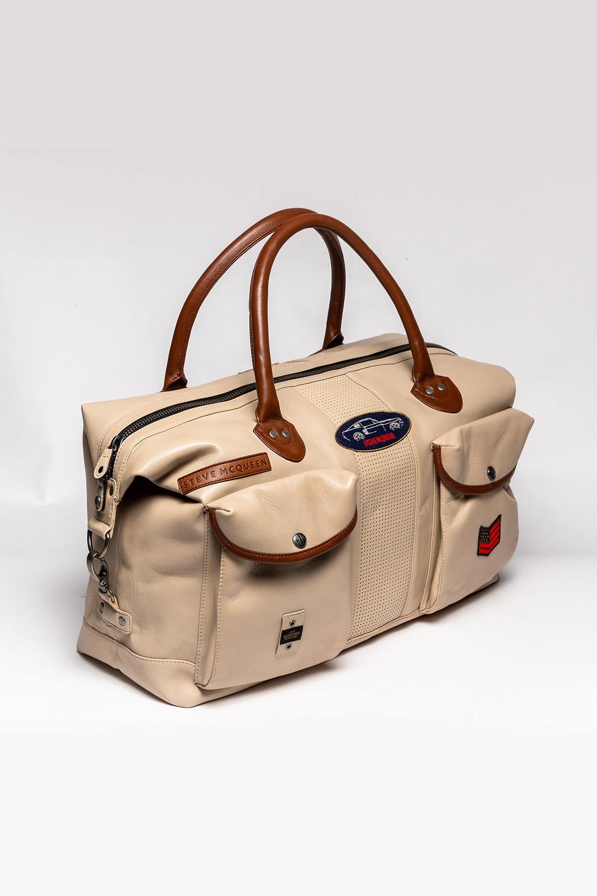 Bolsos Hombre Steve Mcqueen DUKE 48H ECRU — vista 4