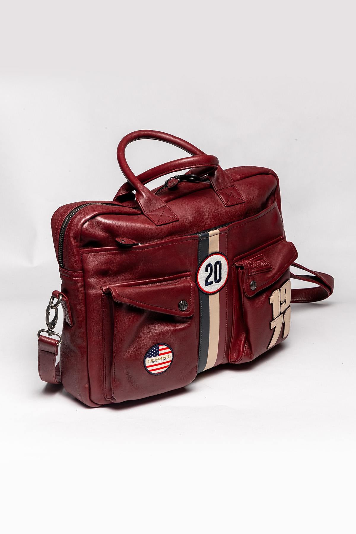 Herren Taschen Steve Mcqueen WAYNE6 MESSENGER DARK RED — Ansicht 1