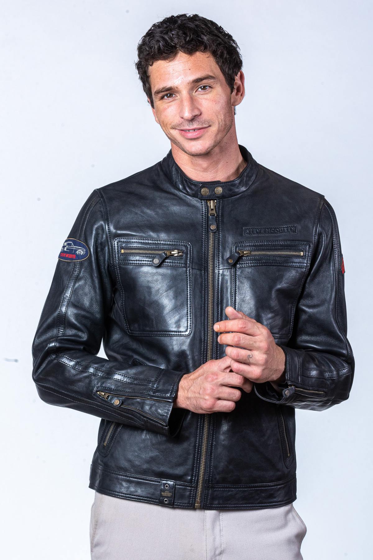 Herren Jacke Steve Mcqueen DENNIS2 BLACK — Ansicht 3