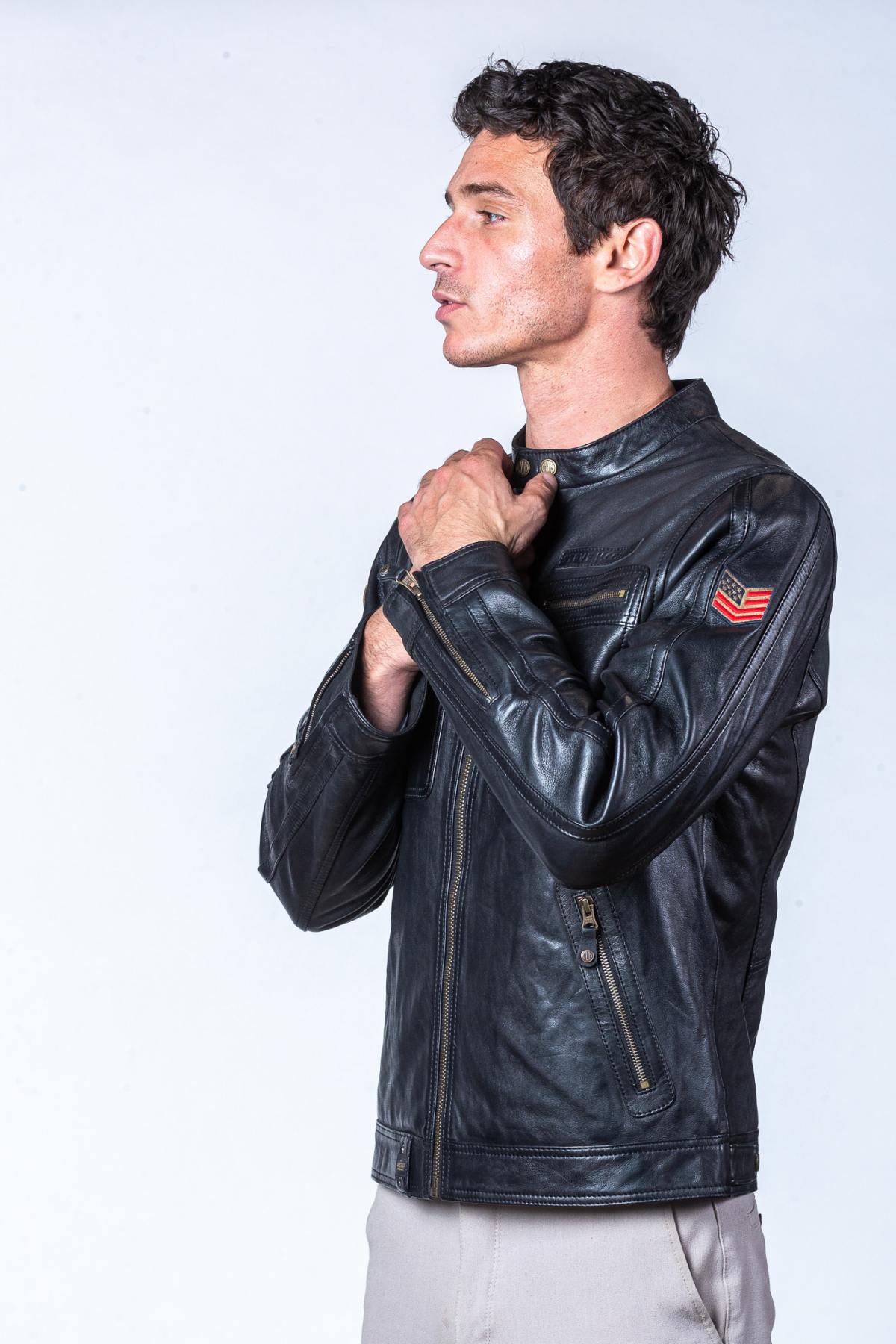 Herren Jacke Steve Mcqueen DENNIS2 BLACK — Ansicht 5