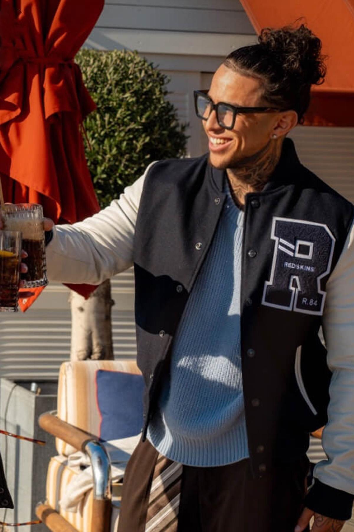 Herren Jacke Redskins FORD HATCH NAVY WHITE — Ansicht 9