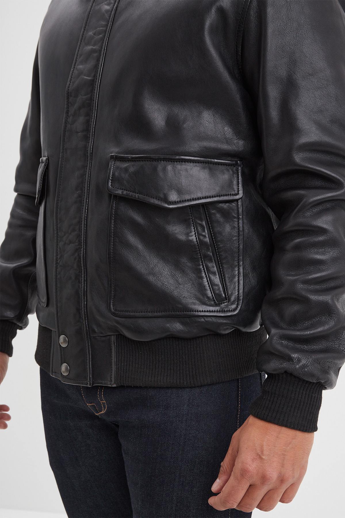 Blouson Homme Daytona CORSAIR FUR SHEEP PETROL BLACK — vue 4
