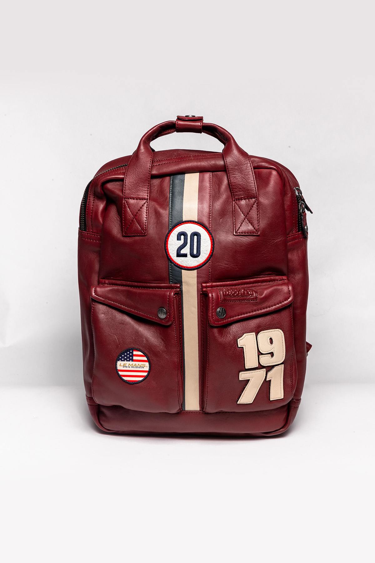 Herren Taschen Steve Mcqueen MATT6 BACKPACK DARK RED — Ansicht 1