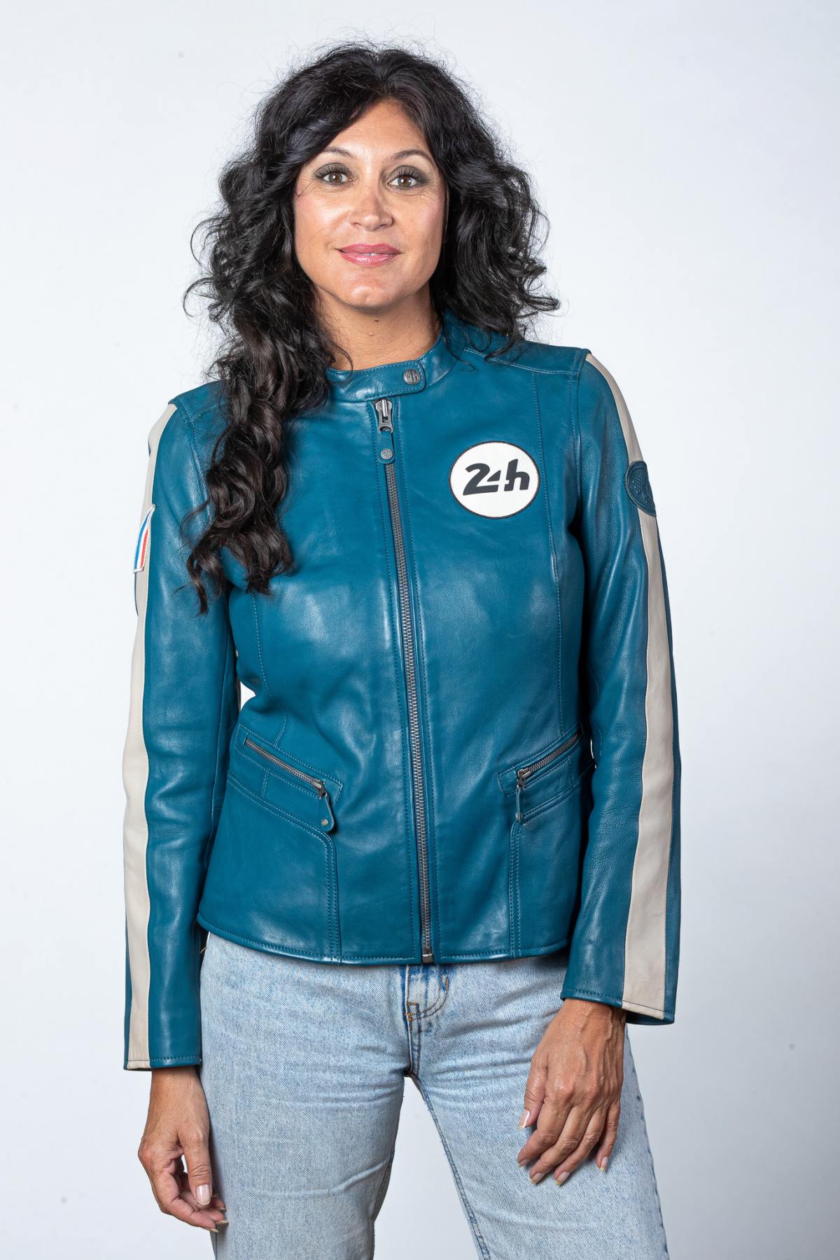 Blouson Femme 24h Le Mans AMANDA SHEEP CROWN OCEAN BLUE — vue 2