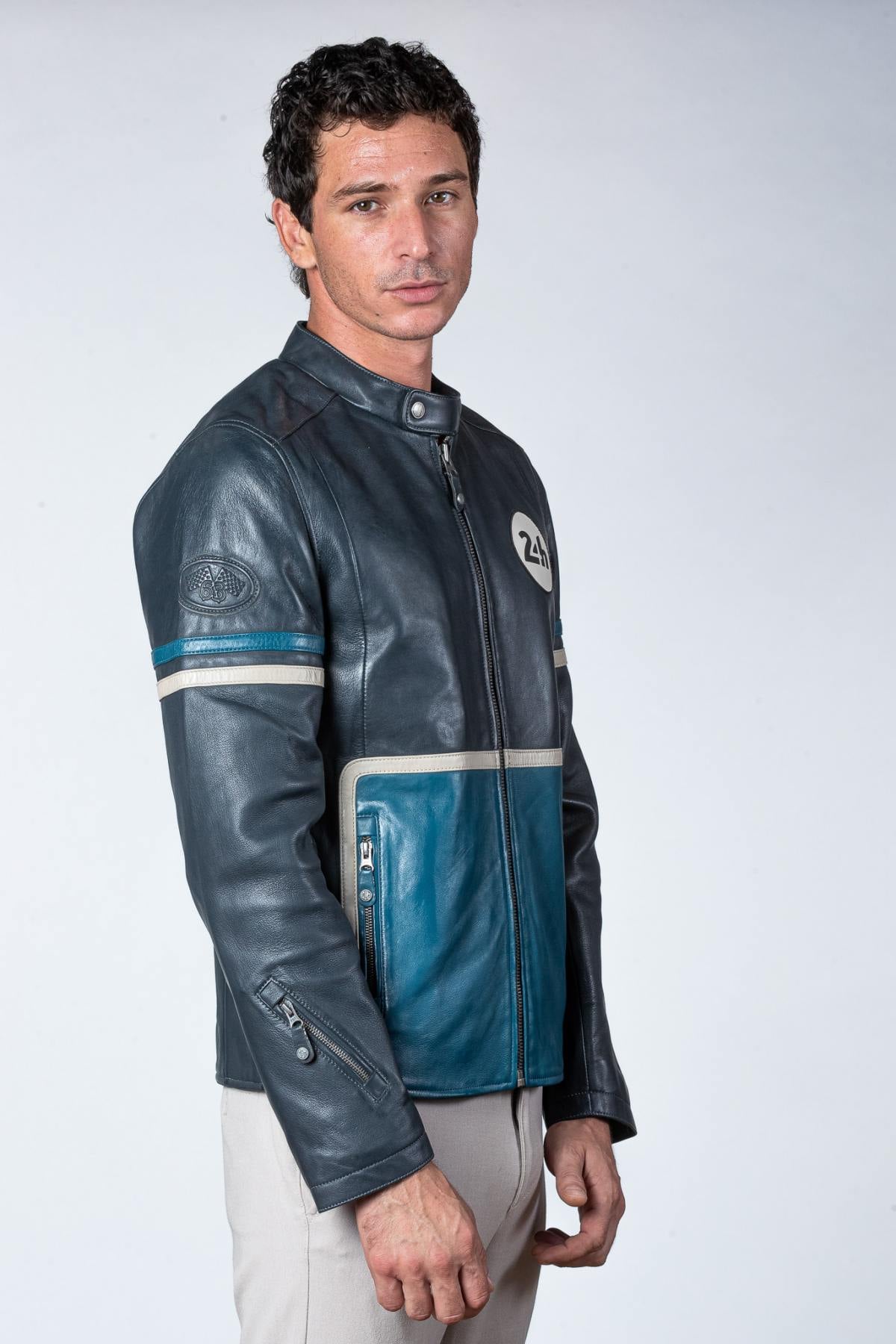 Herren Jacke 24h Le Mans KARL SHEEP CROWN NAVY/OCEAN — Ansicht 4