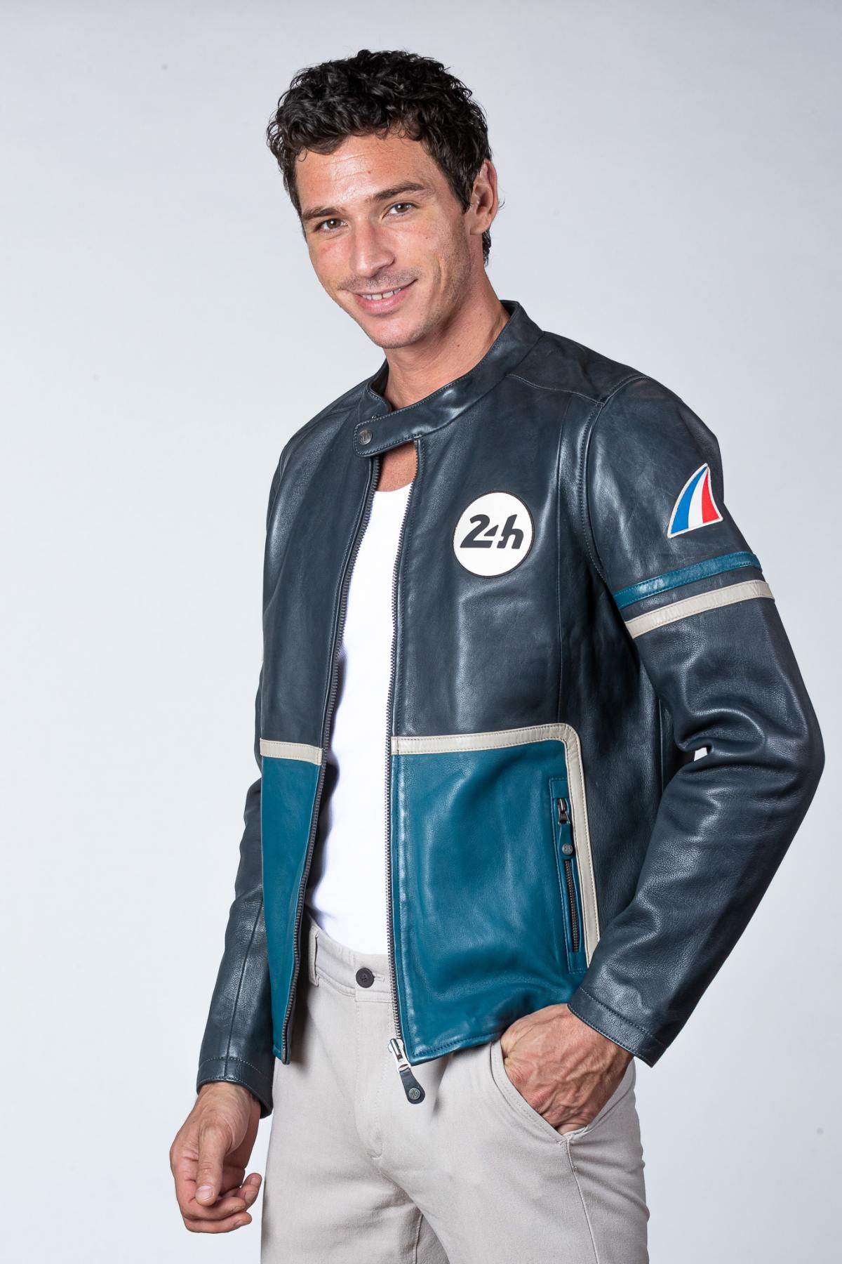 Herren Jacke 24h Le Mans KARL SHEEP CROWN NAVY/OCEAN — Ansicht 3