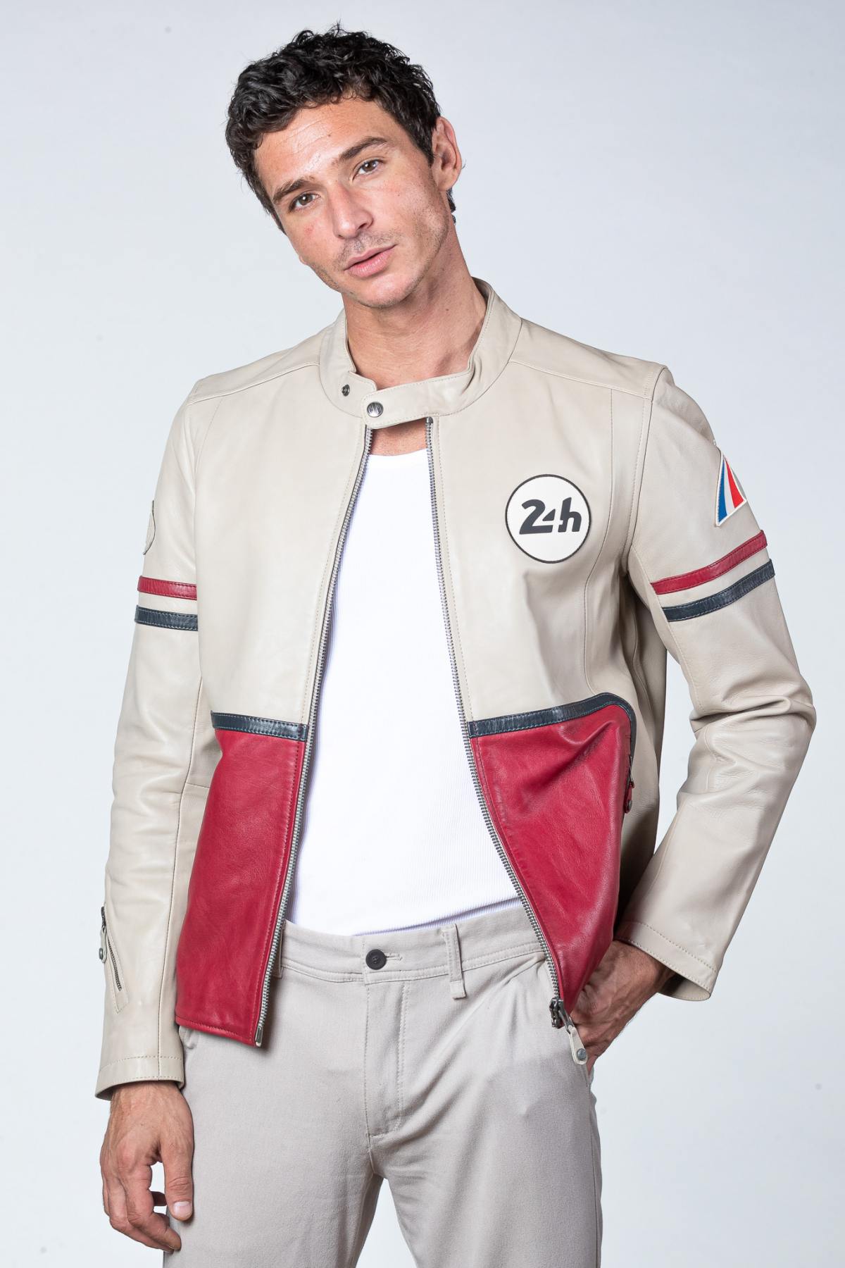 Giacche Uomo 24h Le Mans KARL SHEEP CROWN ECRU/RACING — vista 1