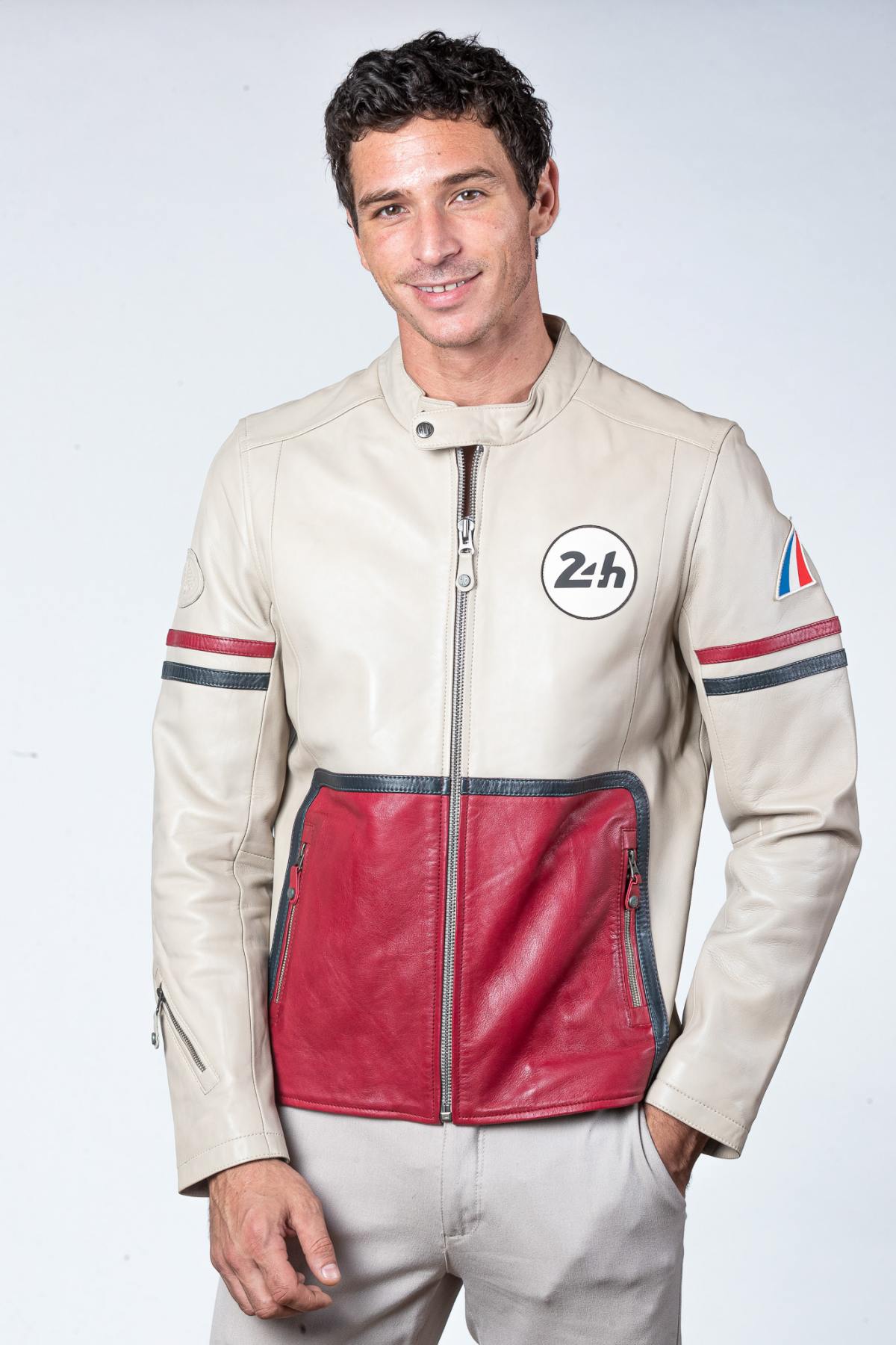 Giacche Uomo 24h Le Mans KARL SHEEP CROWN ECRU/RACING — vista 4