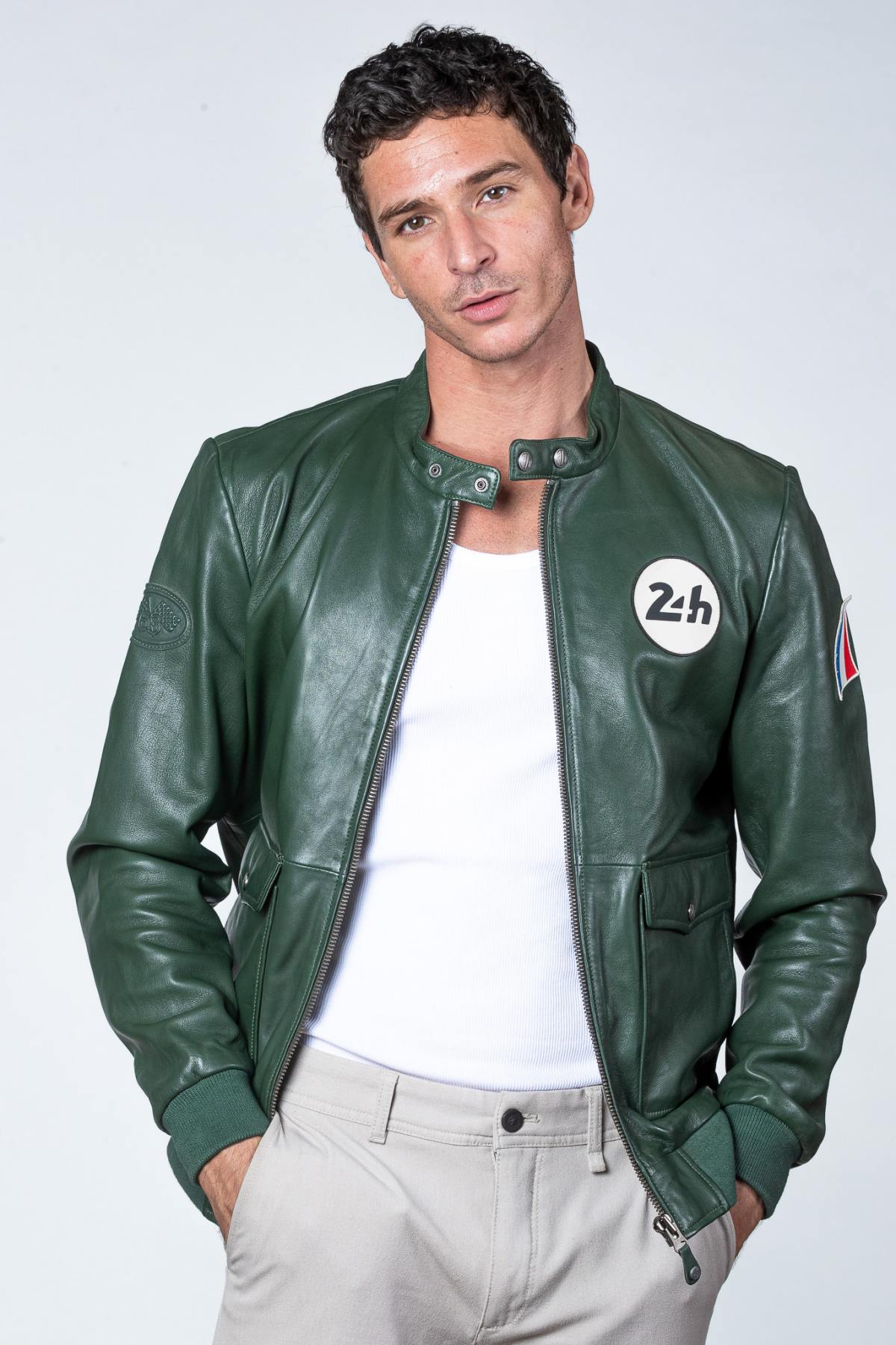 Herren Jacke 24h Le Mans DENIS SHEEP CROWN GREEN — Ansicht 1