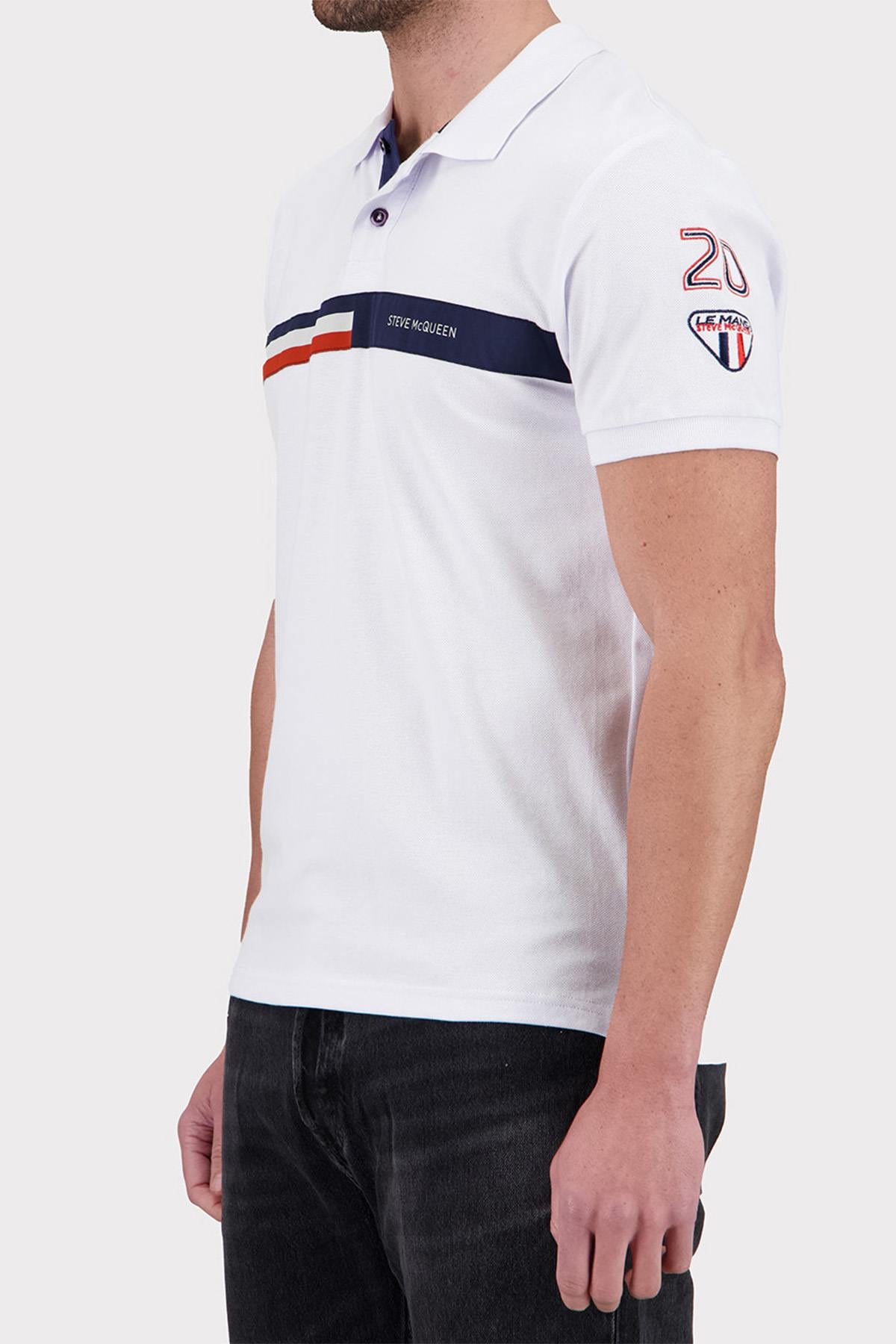 Polo Homme Steve Mcqueen POLO POM01-000 OFF WHITE — vue 2
