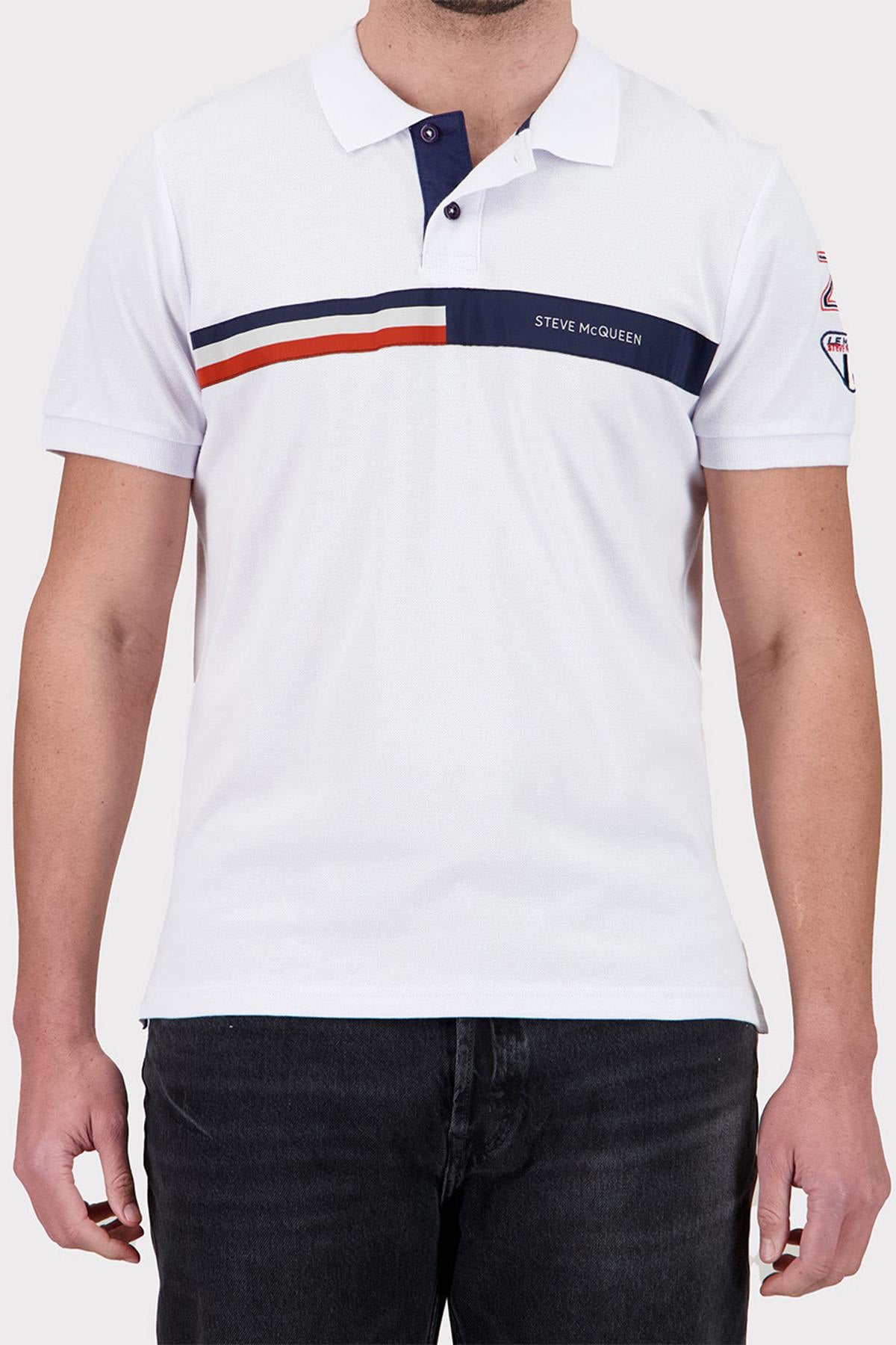 Polo Homme Steve Mcqueen POLO POM01-000 OFF WHITE — vue 1
