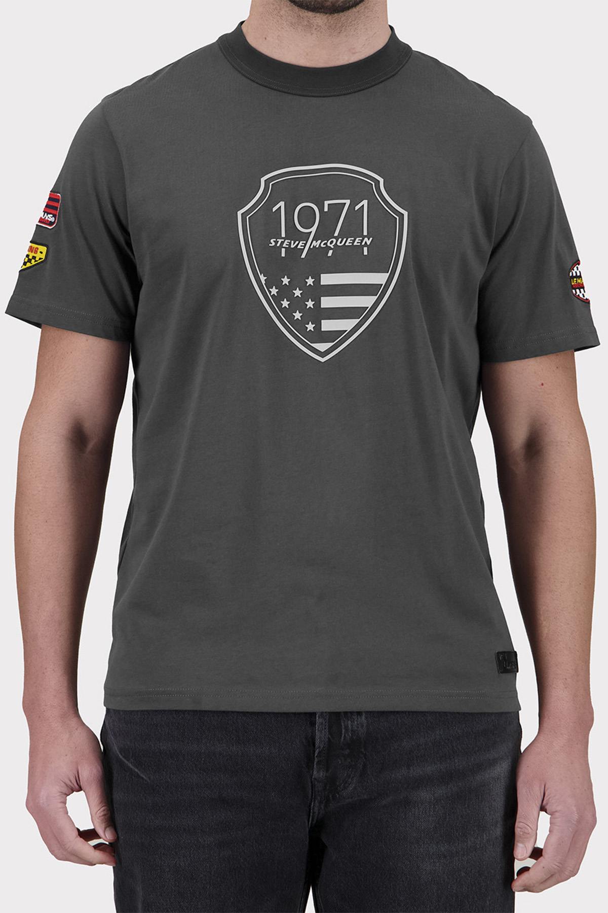 Camiseta Hombre Steve Mcqueen TEE SHIRT TSM06-105 BLACK — vista 1
