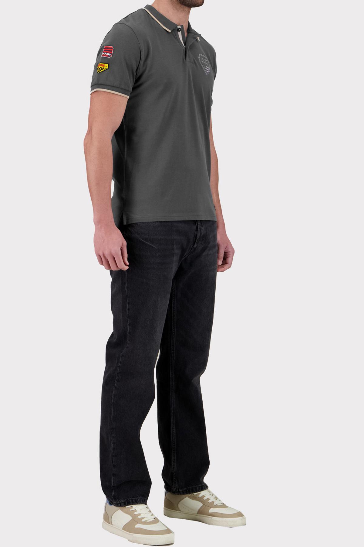 Herren Polo Steve Mcqueen POLO POM06-105 BLACK — Ansicht 3