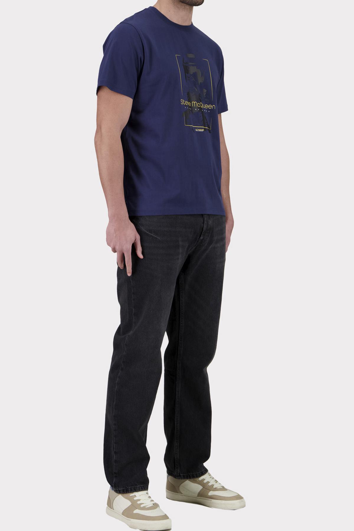 Camiseta Hombre Steve Mcqueen TEE SHIRT TSM07-100 NAVY — vista 4