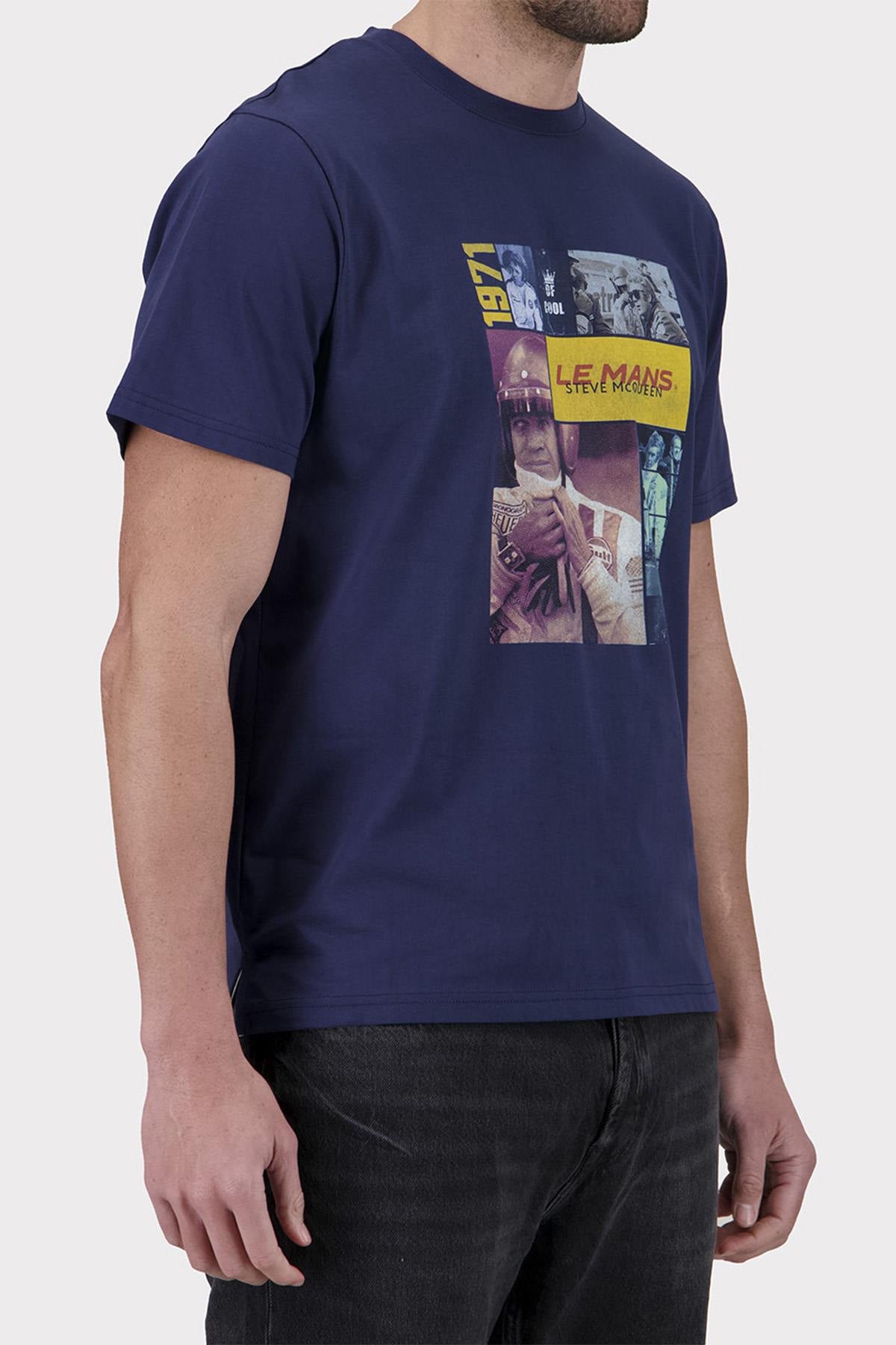 Tee Shirt Homme Steve Mcqueen TEE SHIRT TSM11-100 NAVY — vue 2
