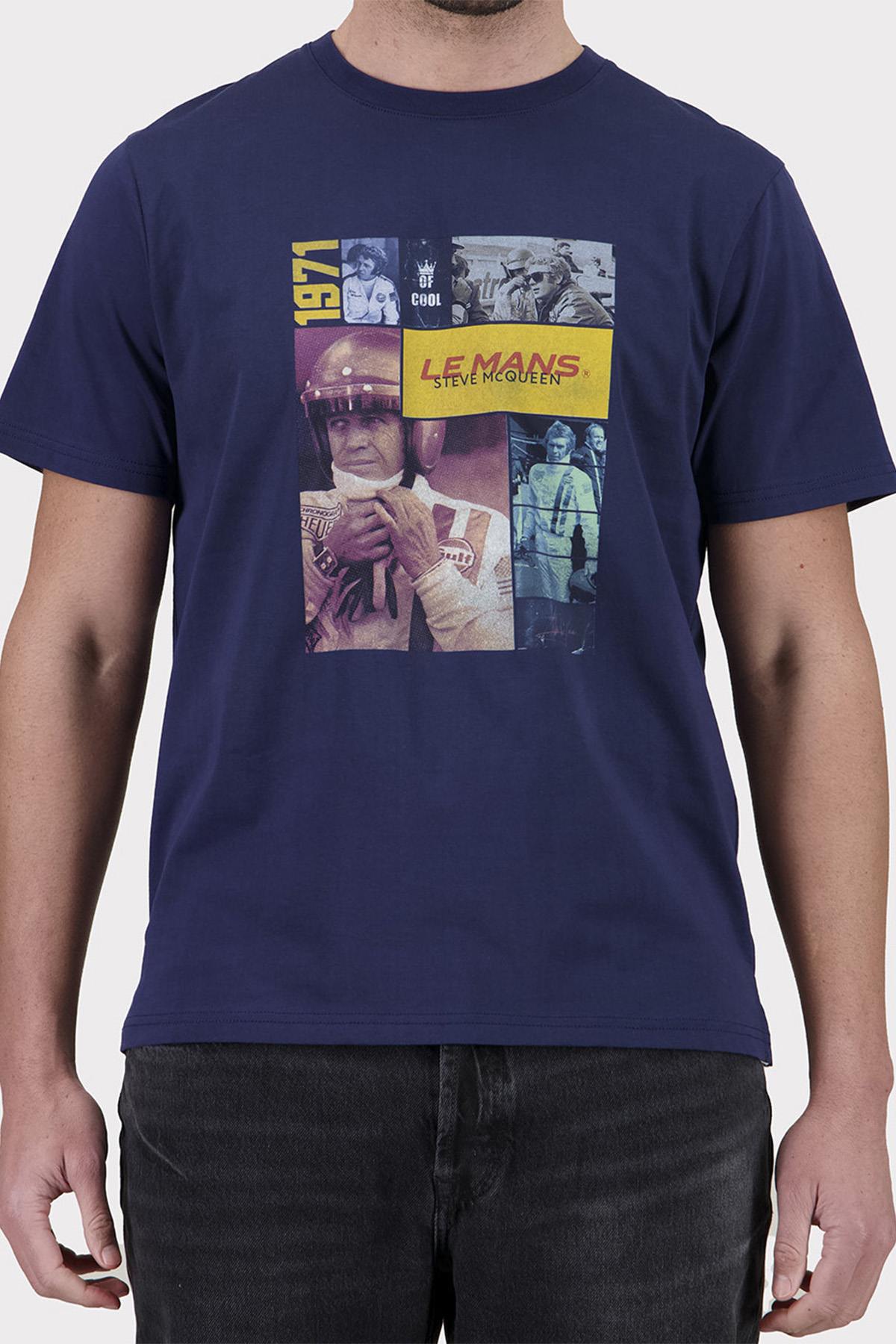 Tee Shirt Homme Steve Mcqueen TEE SHIRT TSM11-100 NAVY — vue 1