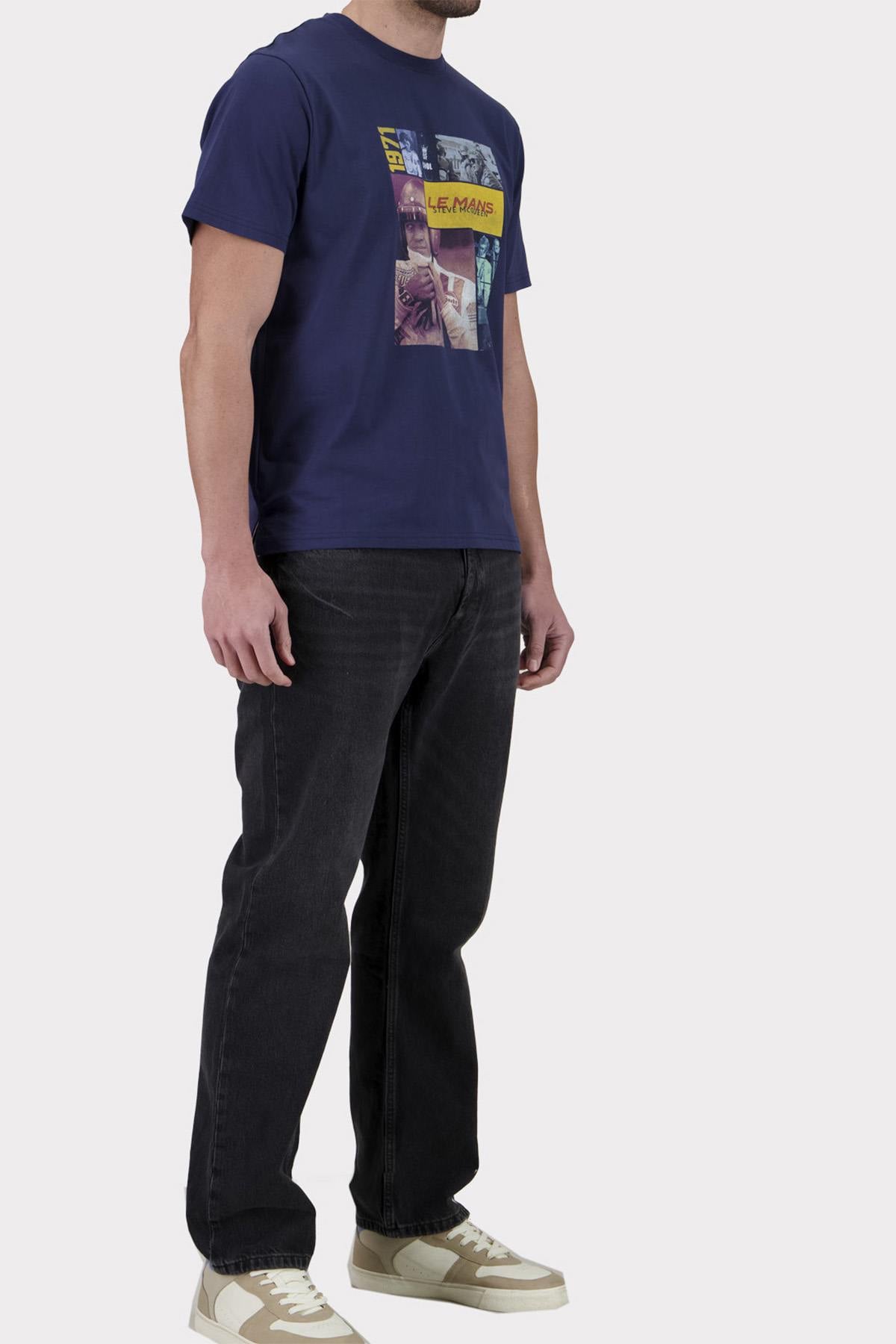 Tee Shirt Homme Steve Mcqueen TEE SHIRT TSM11-100 NAVY — vue 4