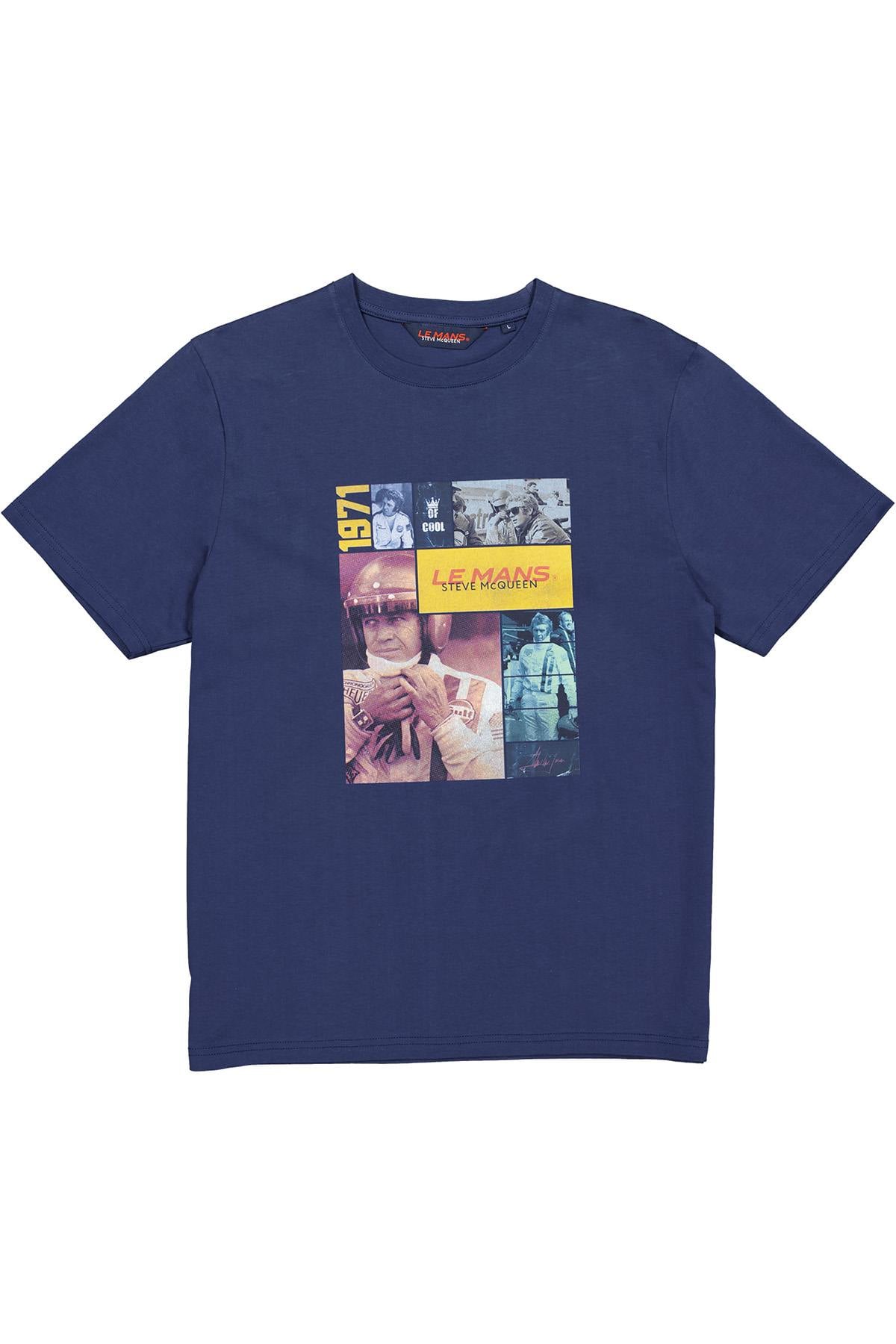 Tee Shirt Homme Steve Mcqueen TEE SHIRT TSM11-100 NAVY — vue 3