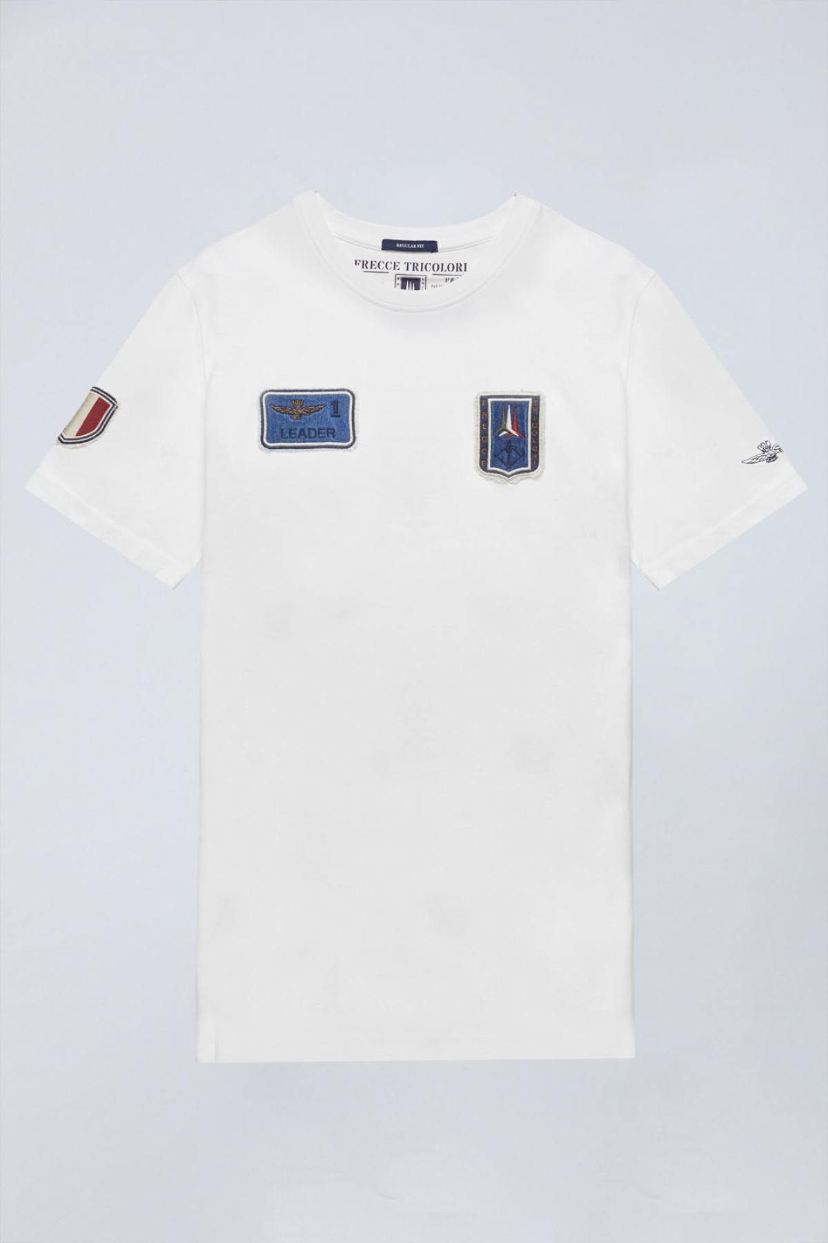 Herren T-shirt Aeronautica Militare TS2411J634 OFF WHITE — Ansicht 6
