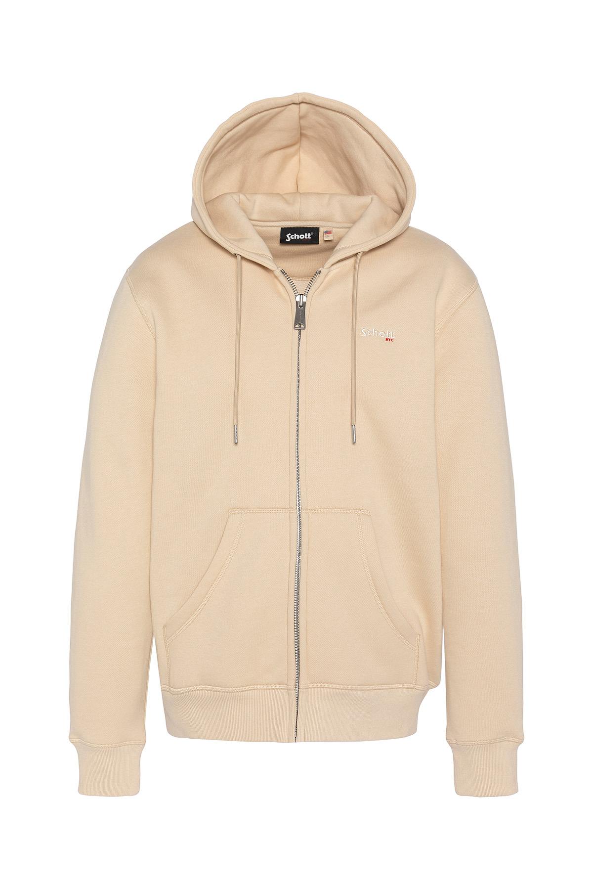 Herren Pullover/sweatshirt Schott SWCASUAL3 LT BEIGE — Ansicht 1