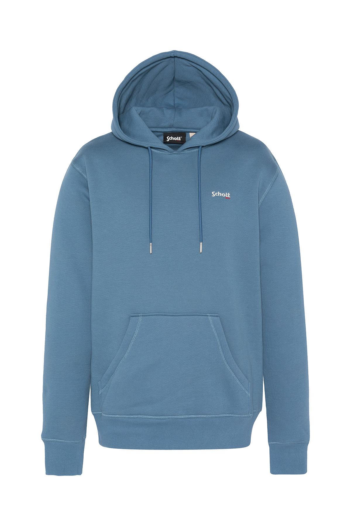 Pull/sweatshirt Homme Schott SWCASUAL2 STEEL BLUE — vue 1