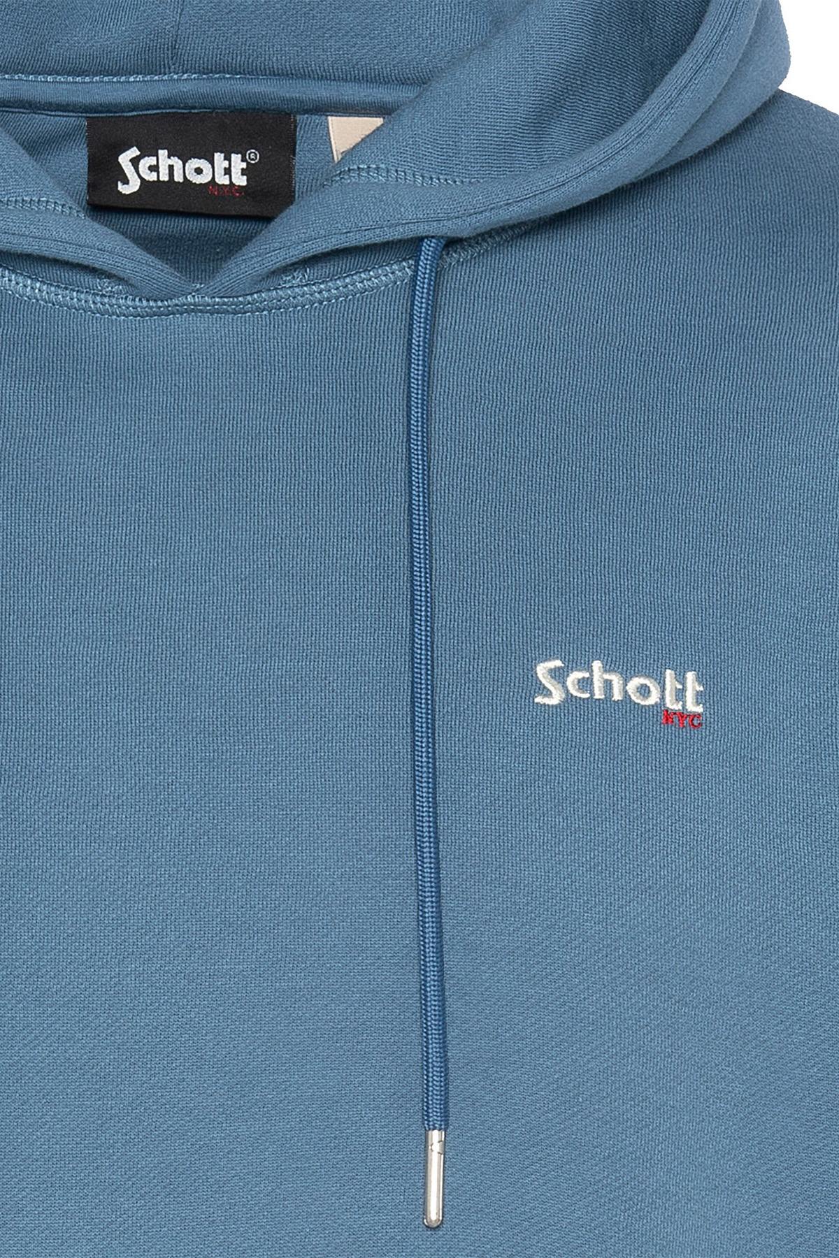 Pull/sweatshirt Homme Schott SWCASUAL2 STEEL BLUE — vue 2