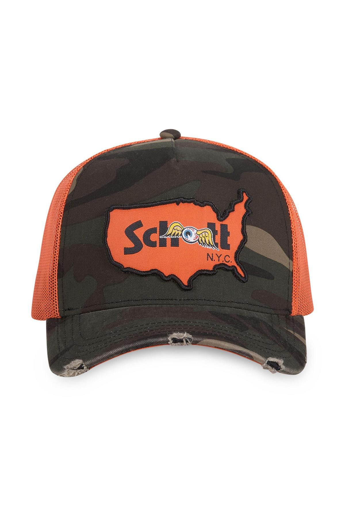 Gorra Hombre Schott CASQUETTE CT CAMO K — vista 4