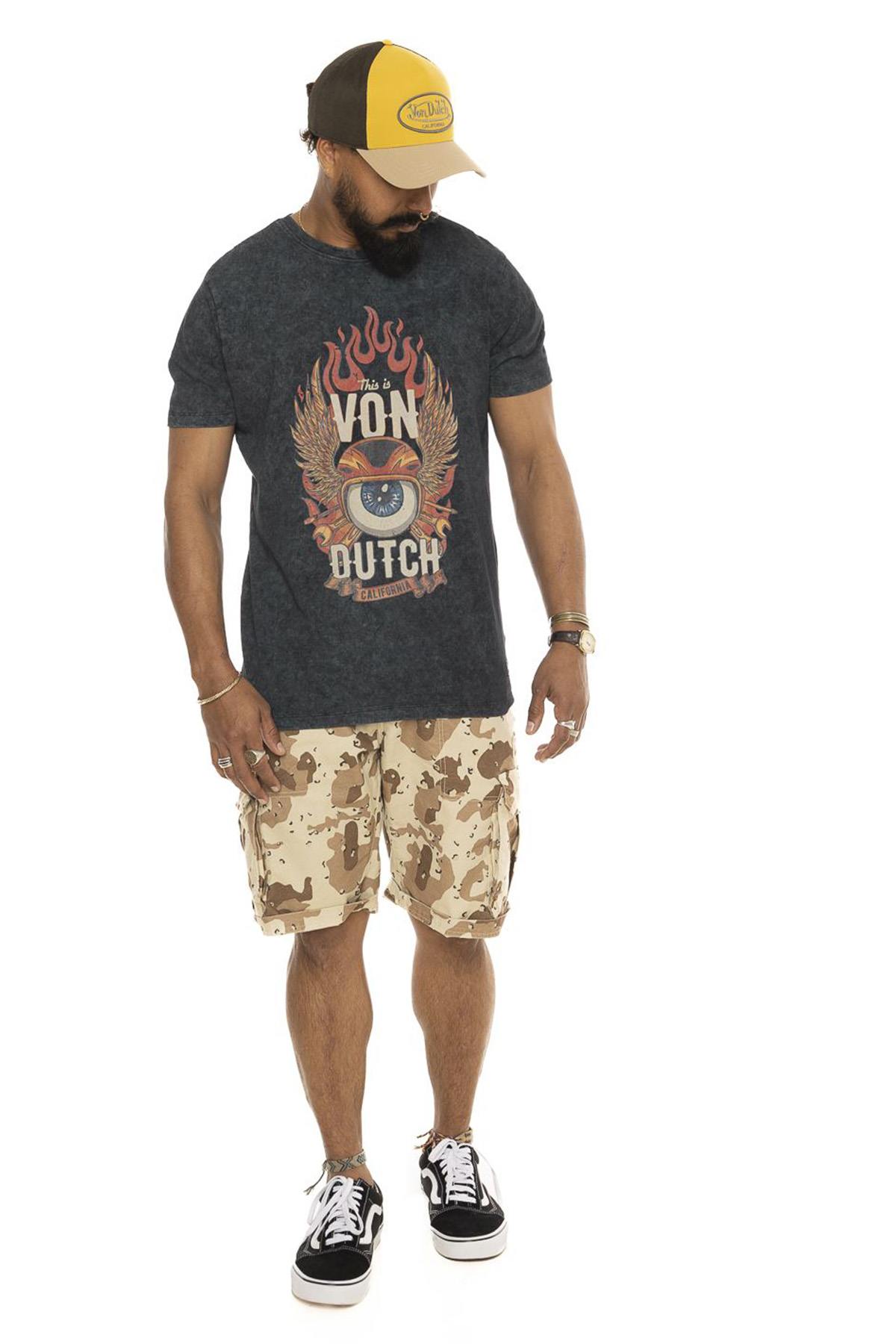 Camiseta Hombre Von Dutch TEE SHIRT FLY ANTH — vista 4