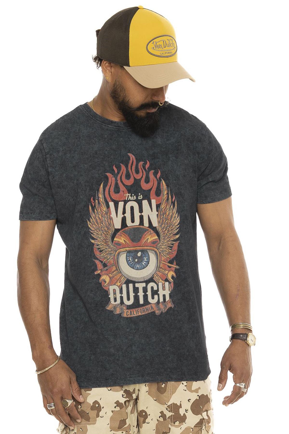 Camiseta Hombre Von Dutch TEE SHIRT FLY ANTH — vista 1