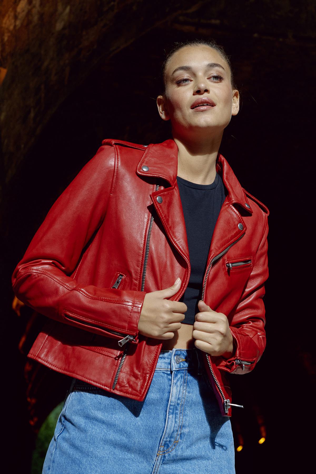 Chaqueta Mujeres Oakwood BOOGIE ROUGE FONCE 539 — vista 1
