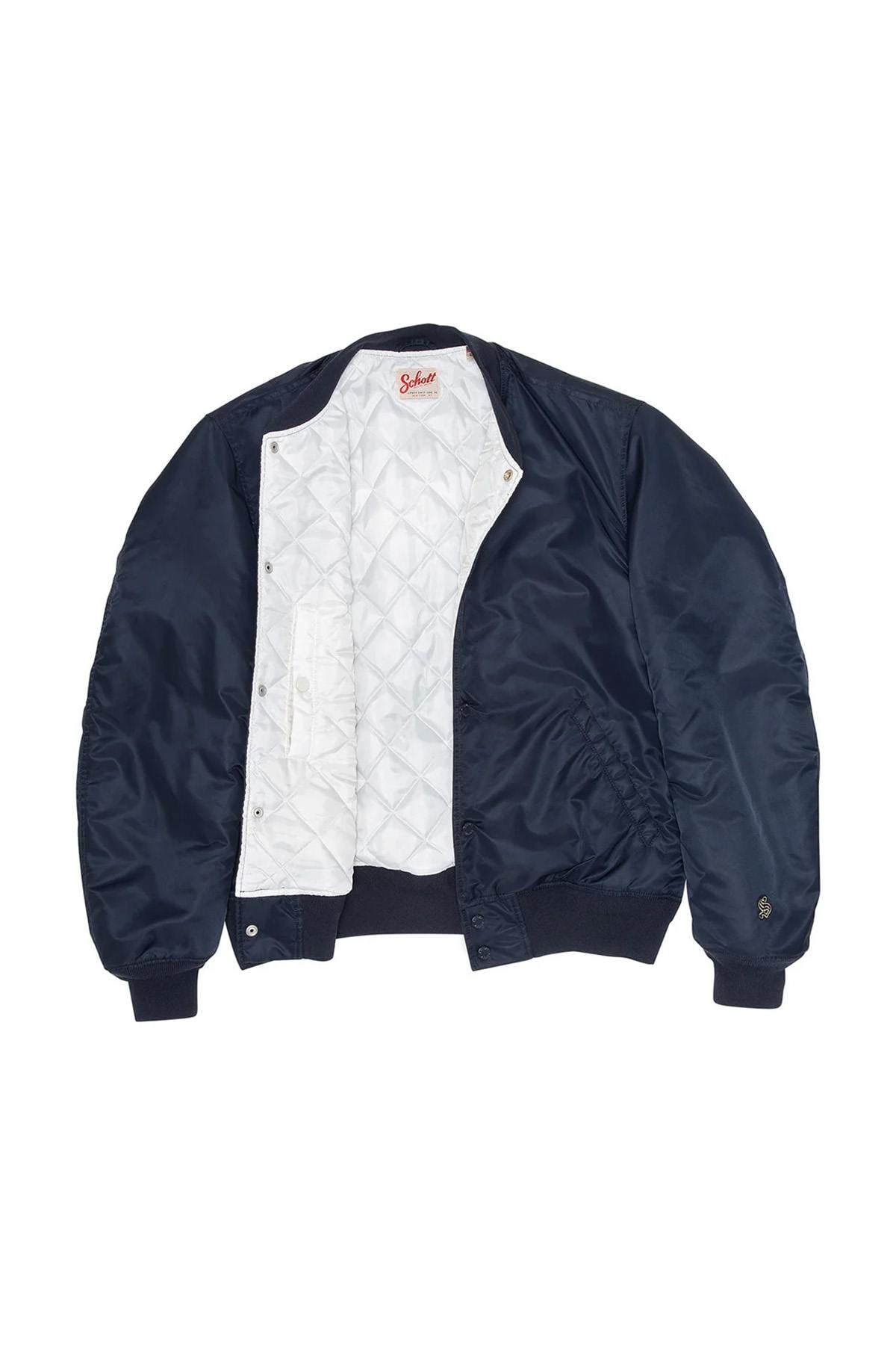 Blouson Homme Schott SPORTING DARK NAVY — vue 4