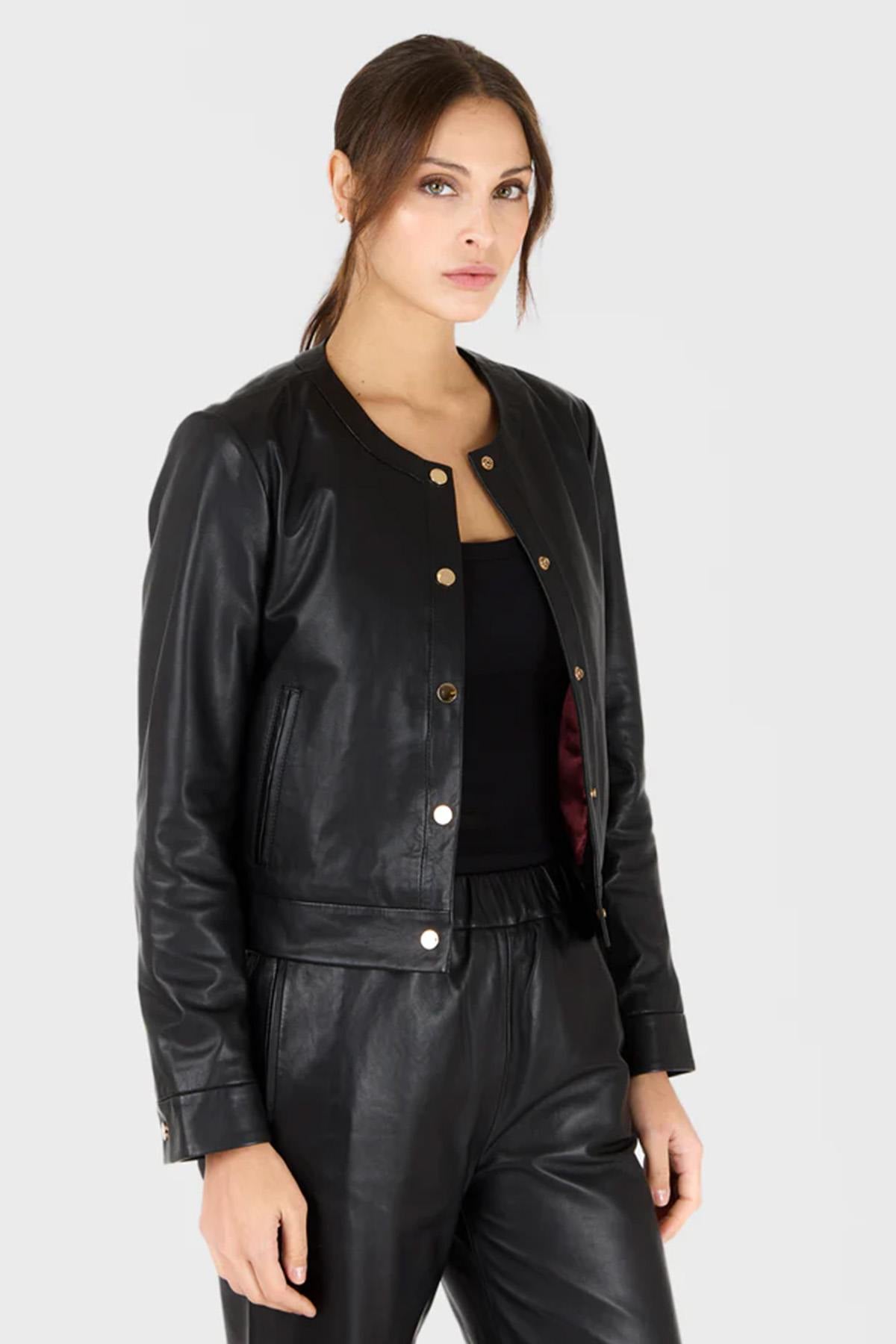 Chaqueta Mujeres Serge Pariente MARION BLACK — vista 3
