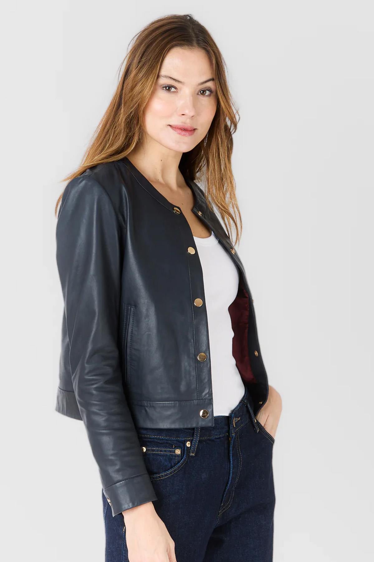 Damen Jacke Serge Pariente MARION BLUE — Ansicht 2