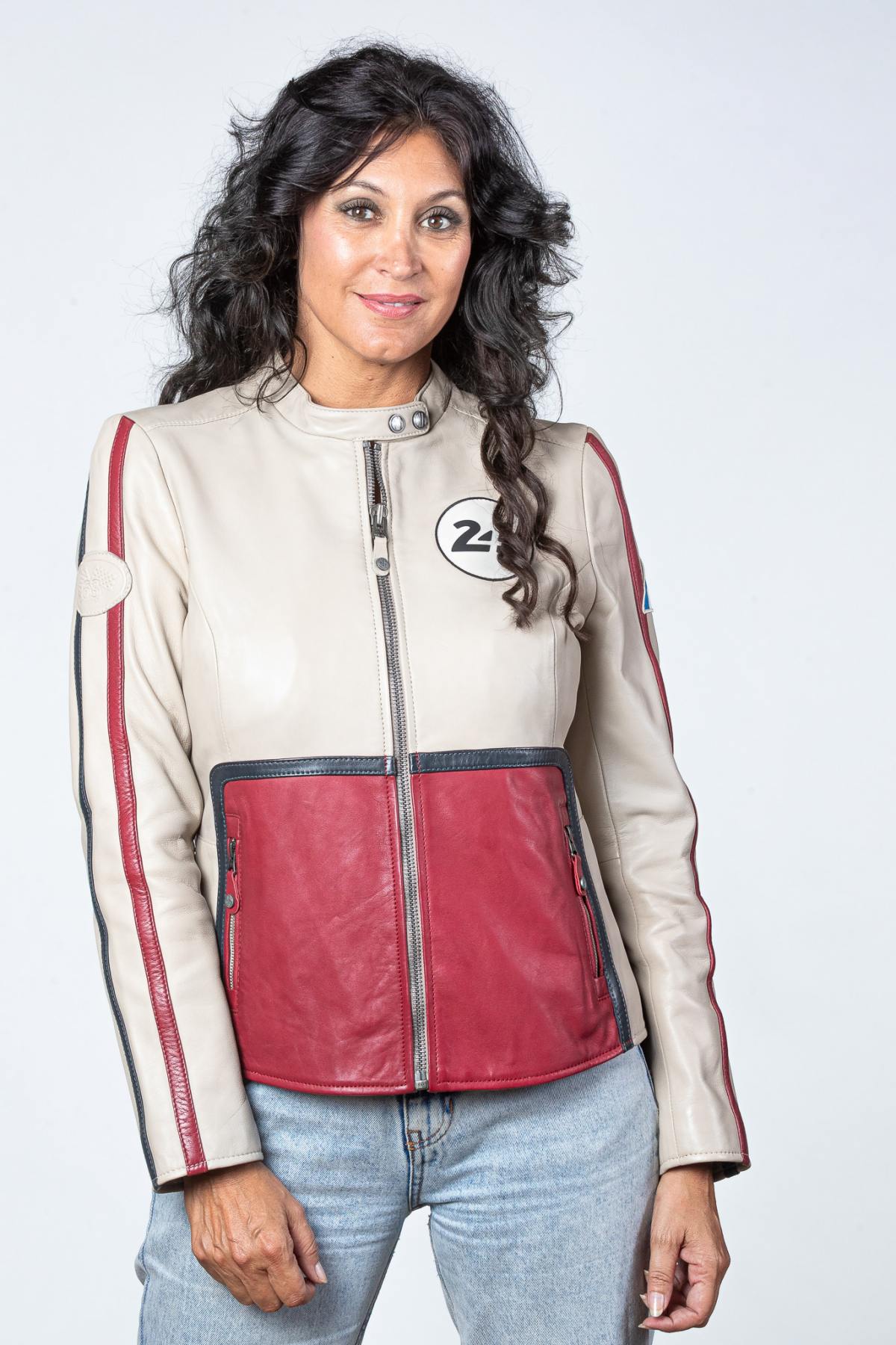 Blouson Femme 24h Le Mans MALIA SHEEP CROWN ECRU RACING — vue 1