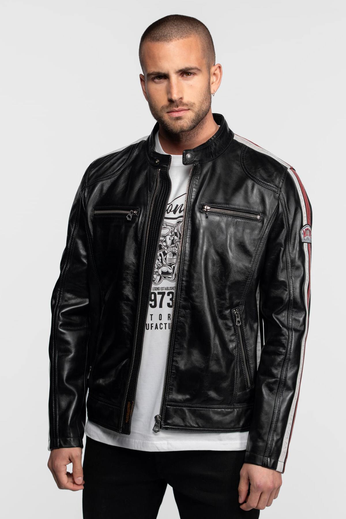 Blouson Homme Daytona SCOTTY SHEEP ATLAS VEG BLACK — vue 4