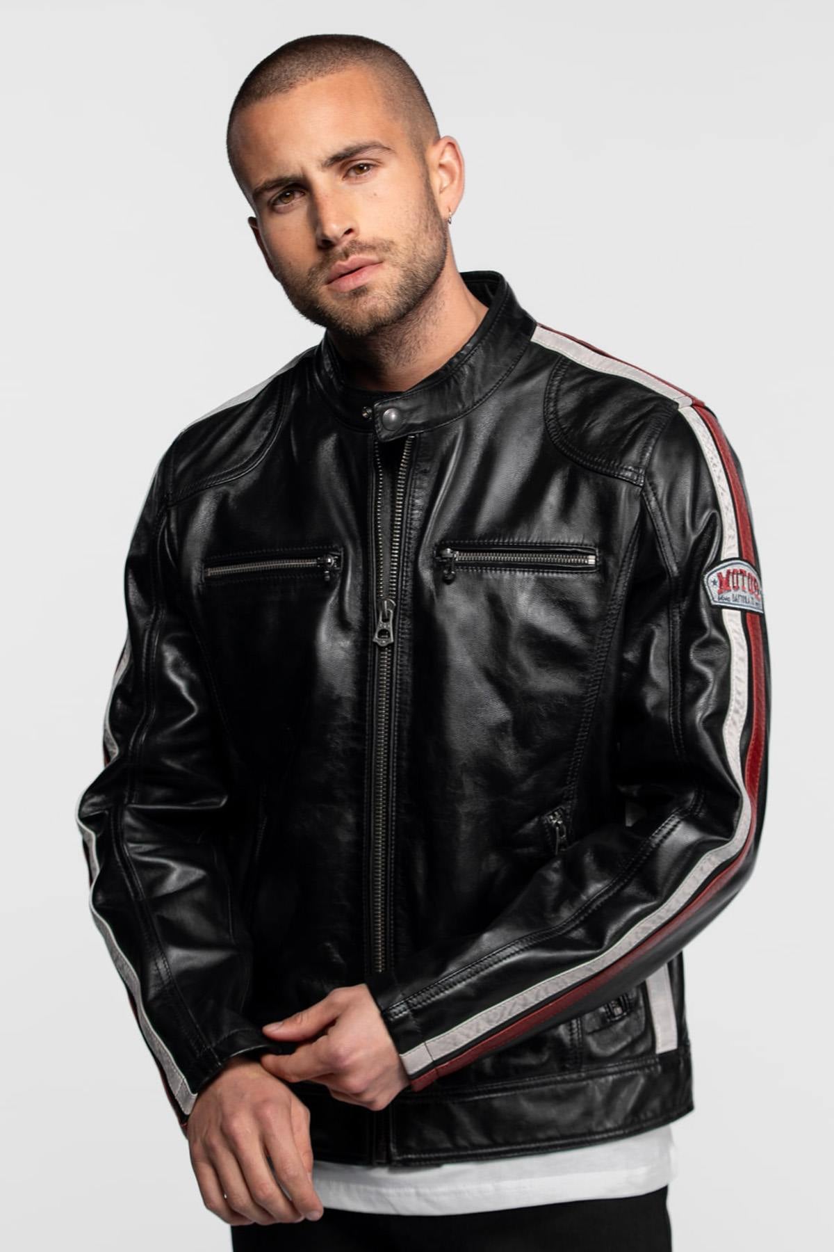 Blouson Homme Daytona SCOTTY SHEEP ATLAS VEG BLACK — vue 6