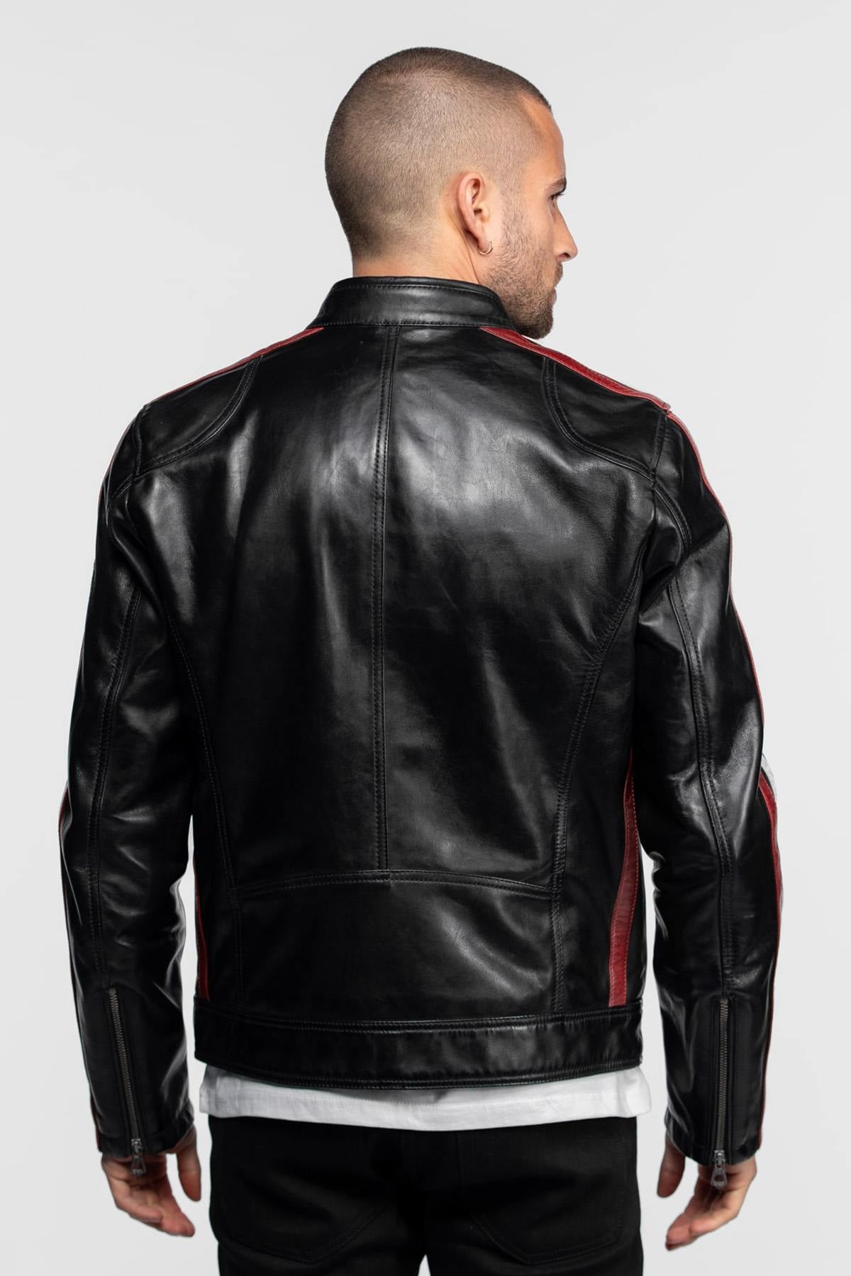 Blouson Homme Daytona SCOTTY SHEEP ATLAS VEG BLACK — vue 3