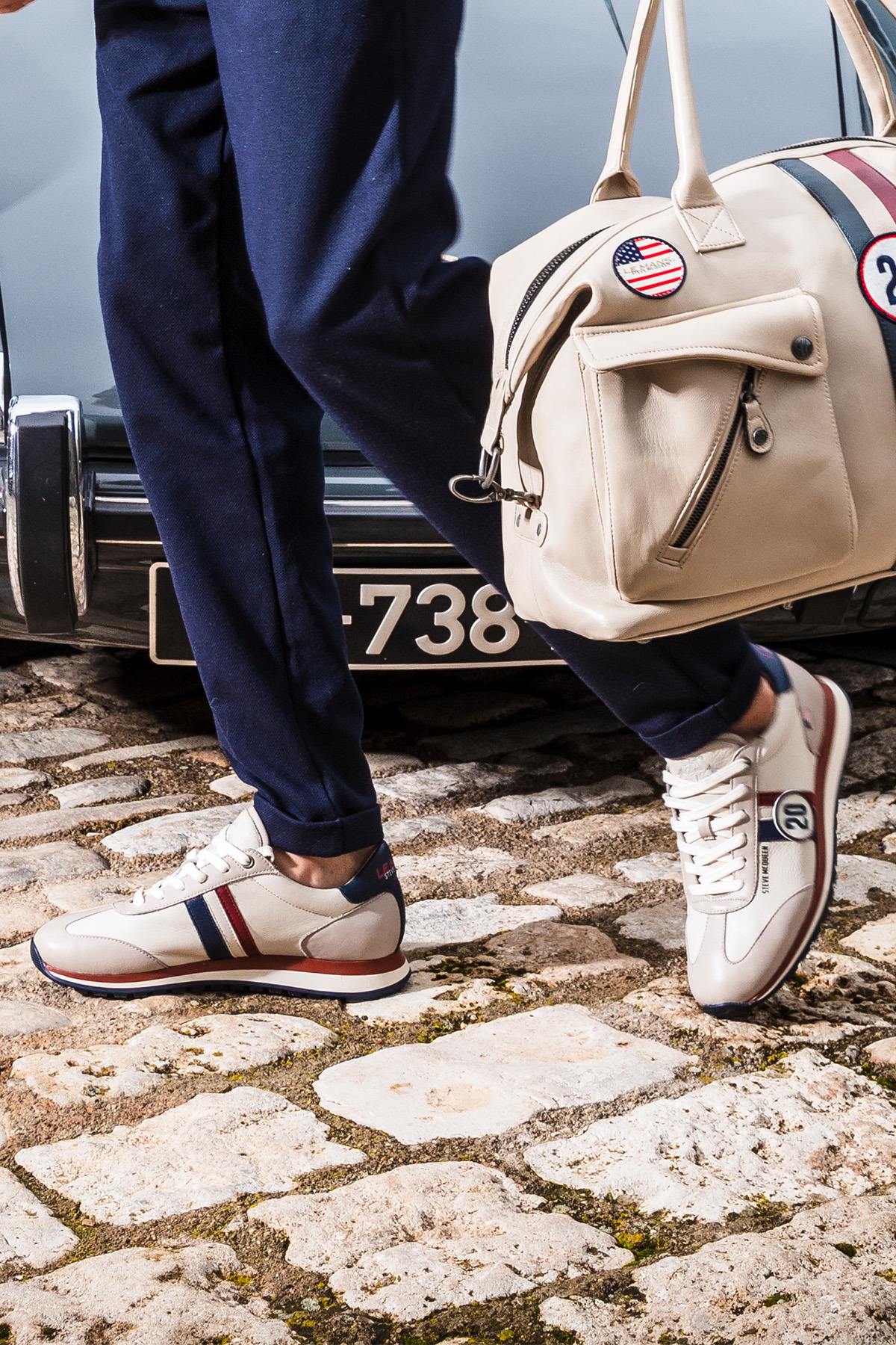 Zapatos De Piel Hombre Steve Mcqueen COOL ECRU — vista 4