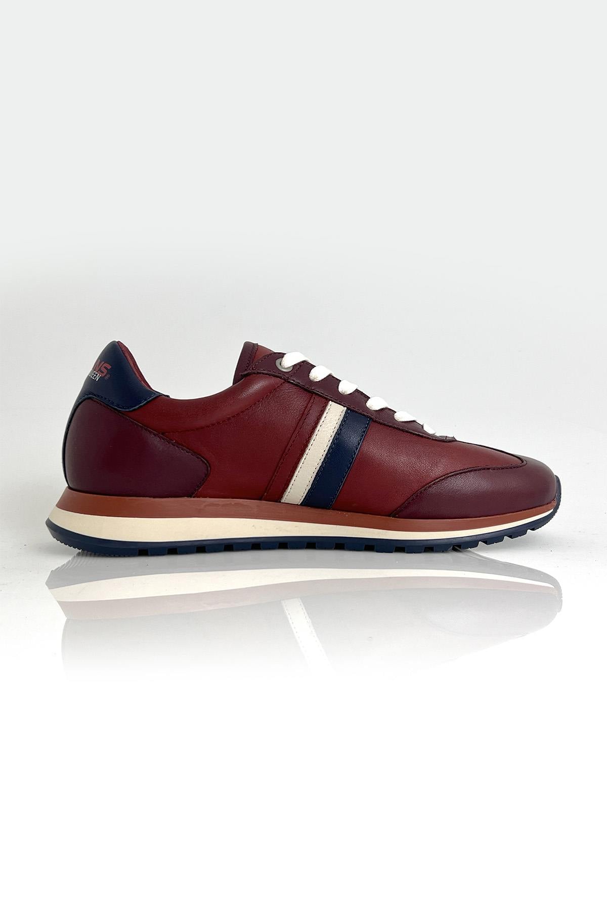 Scarpe Da Ginnastica In Pelle Uomo Steve Mcqueen COOL DARK RED — vista 5