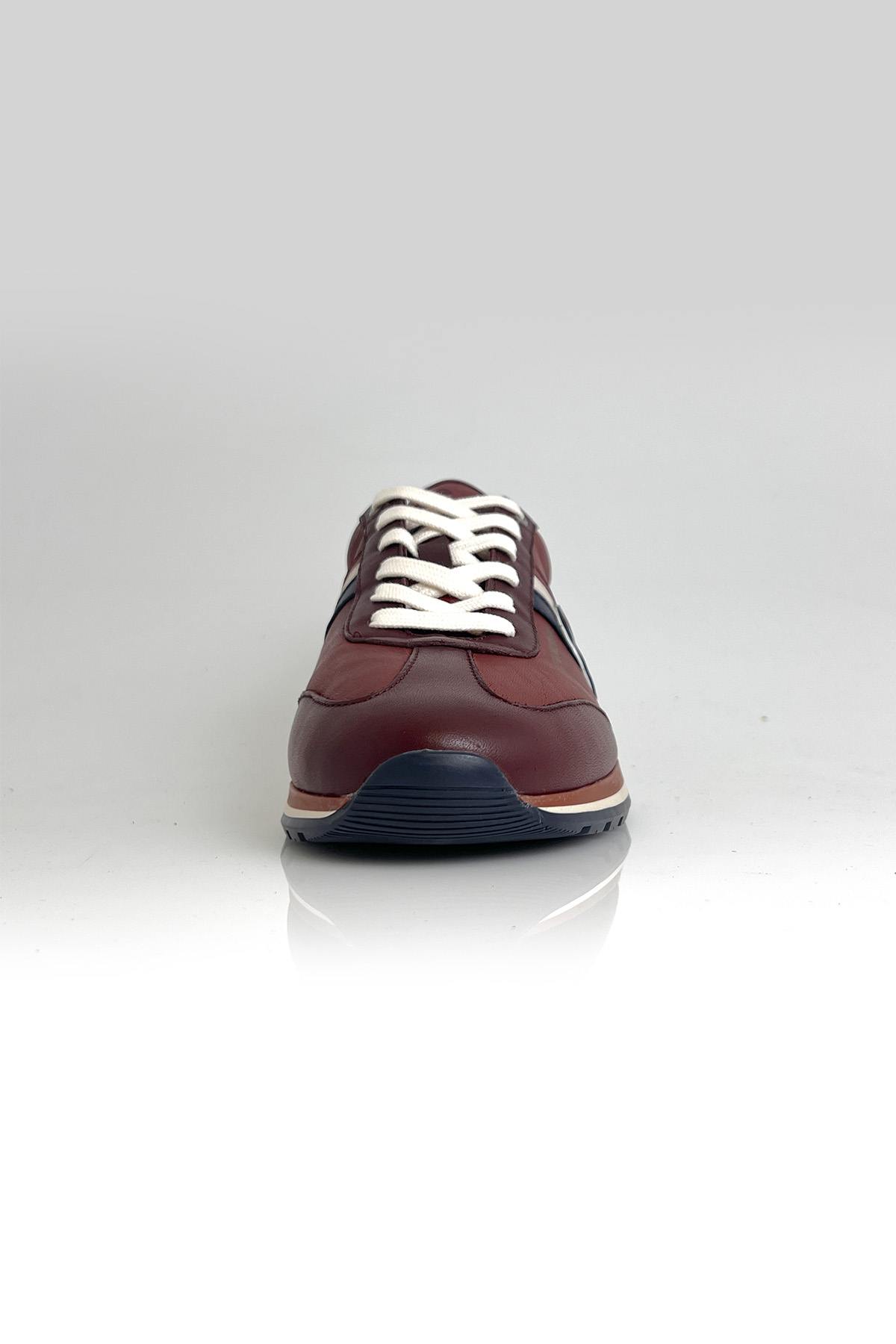 Scarpe Da Ginnastica In Pelle Uomo Steve Mcqueen COOL DARK RED — vista 7