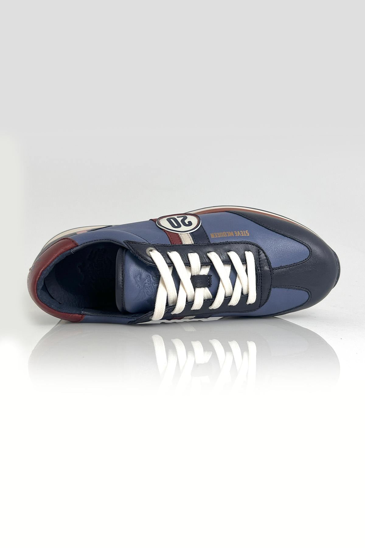 Herren Ledersneakers Steve Mcqueen COOL BLUE — Ansicht 6
