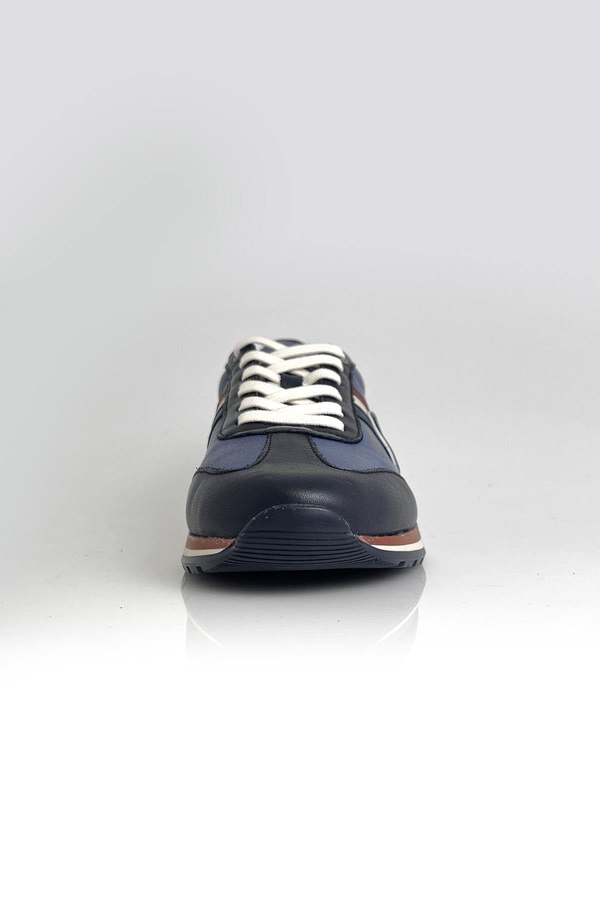 Herren Ledersneakers Steve Mcqueen COOL BLUE — Ansicht 4