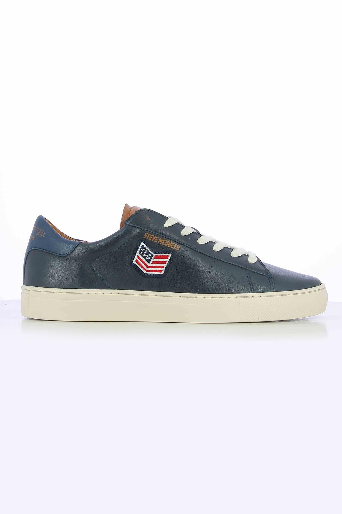 Herren Ledersneakers Steve Mcqueen MAC COY NAVY — Ansicht 1