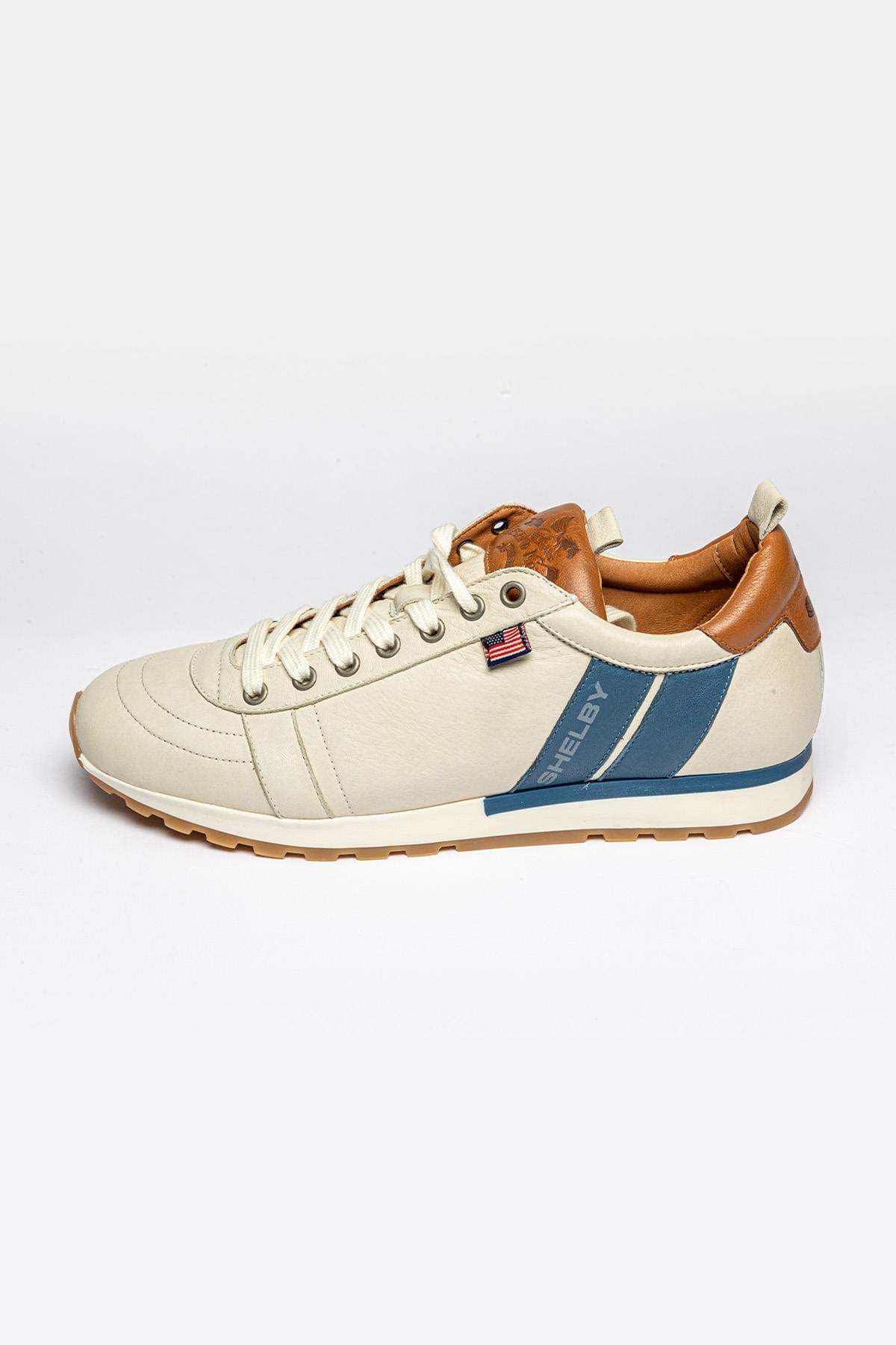 Herren Ledersneakers Carroll Shelby GT SHELBY ECRU — Ansicht 1