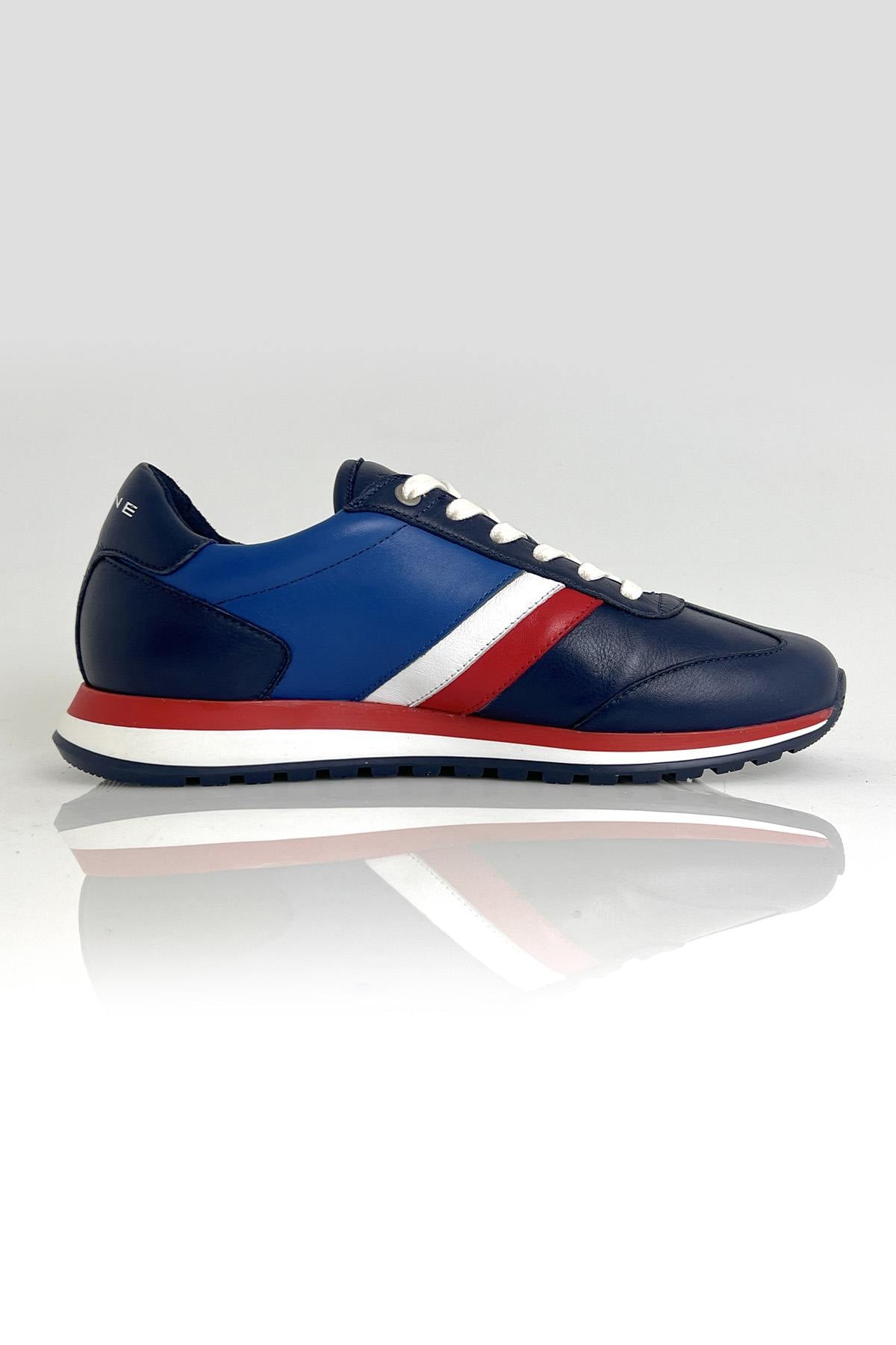 Herren Ledersneakers Alpine BERLINETTE ROYAL BLUE — Ansicht 4