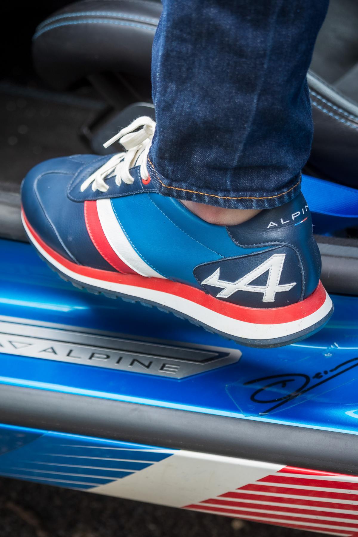 Herren Ledersneakers Alpine BERLINETTE ROYAL BLUE — Ansicht 2