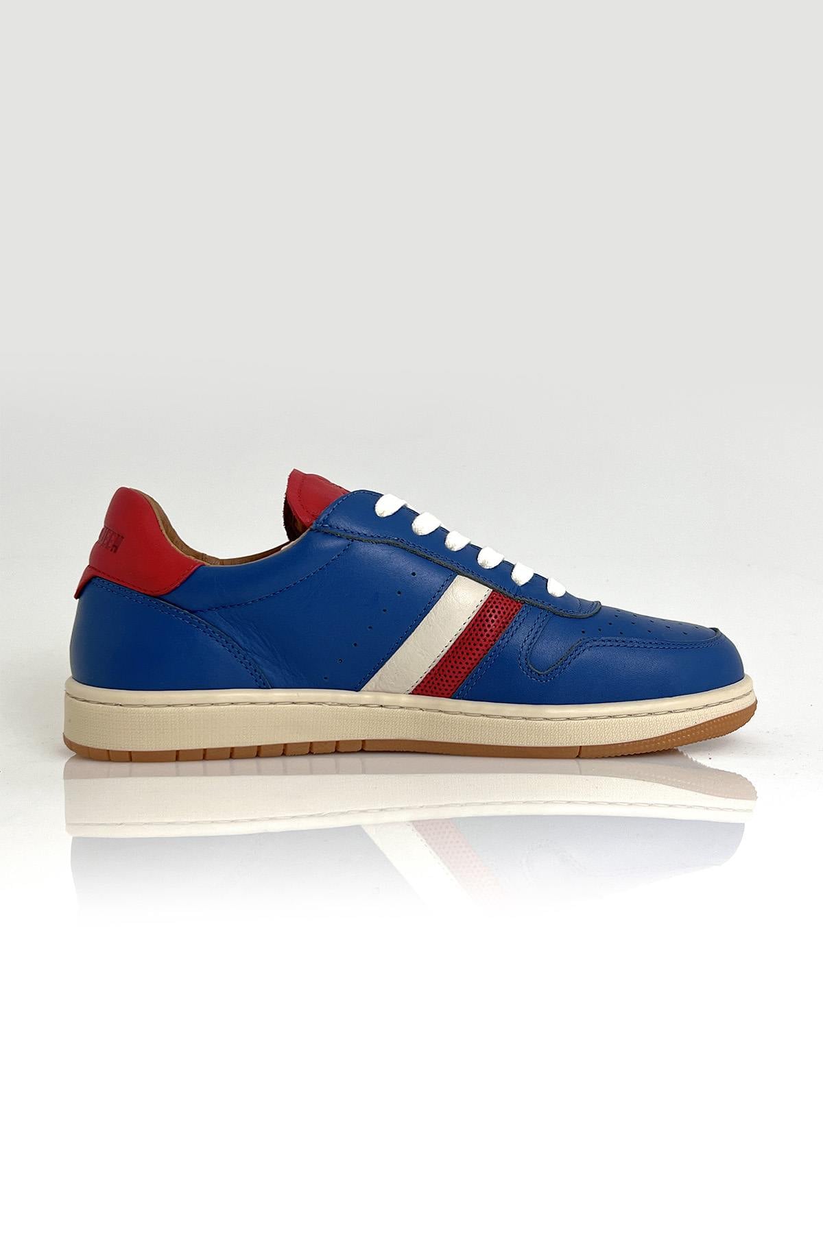Herren Ledersneakers Steve Mcqueen BULL OCEAN BLUE — Ansicht 4