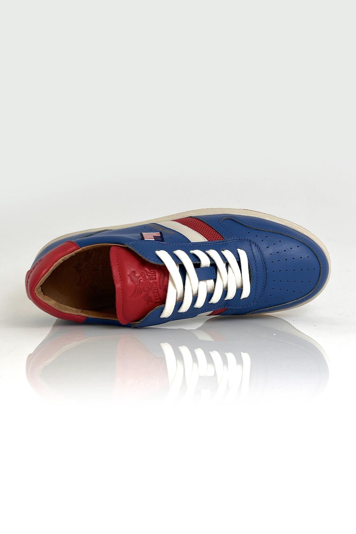 Herren Ledersneakers Steve Mcqueen BULL OCEAN BLUE — Ansicht 5