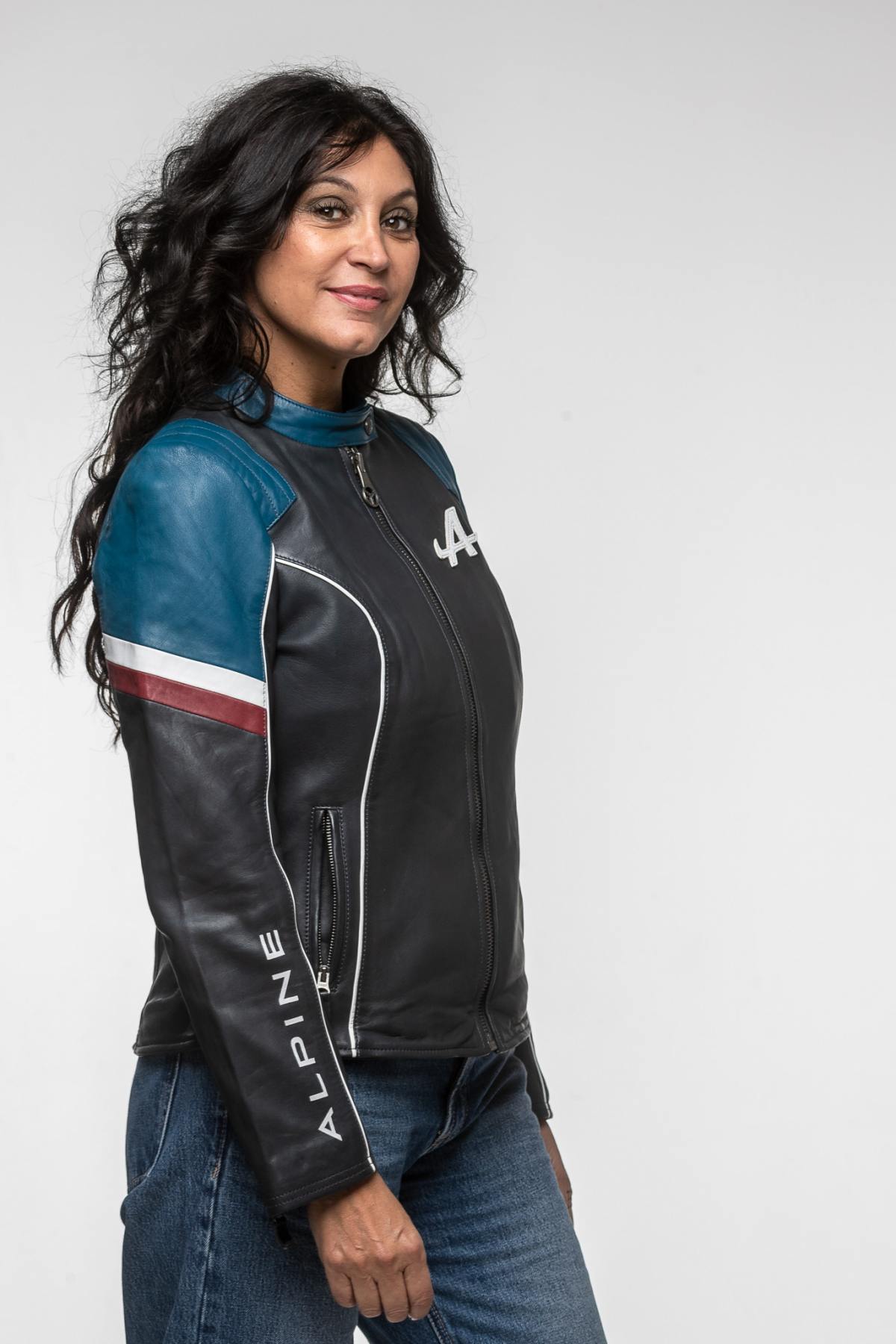 Chaqueta Mujeres Alpine A424 WOMEN SHEEP CROWN NAVY — vista 4