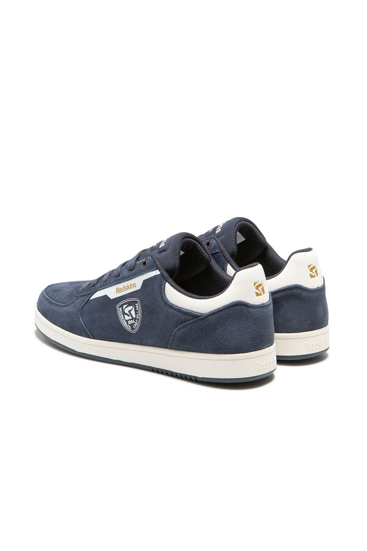 Herren Ledersneakers Redskins DETENTE MARINE BLANC — Ansicht 2